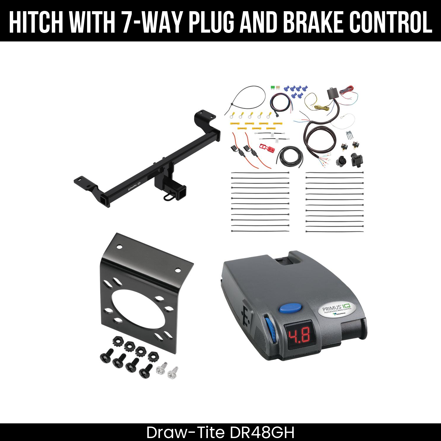 Trailer Hitch , 7-Way , Tekonsha Primus IQ Brake Control