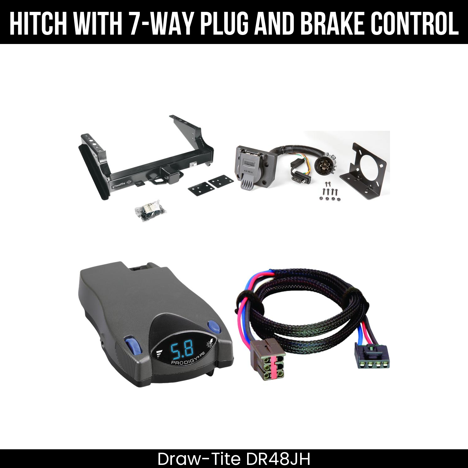Trailer Hitch , 7-Way , Tekonsha Prodigy P2 Brake Control