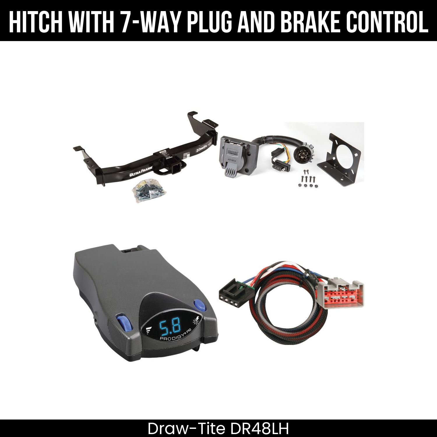 Trailer Hitch , 7-Way , Tekonsha Prodigy P2 Brake Control