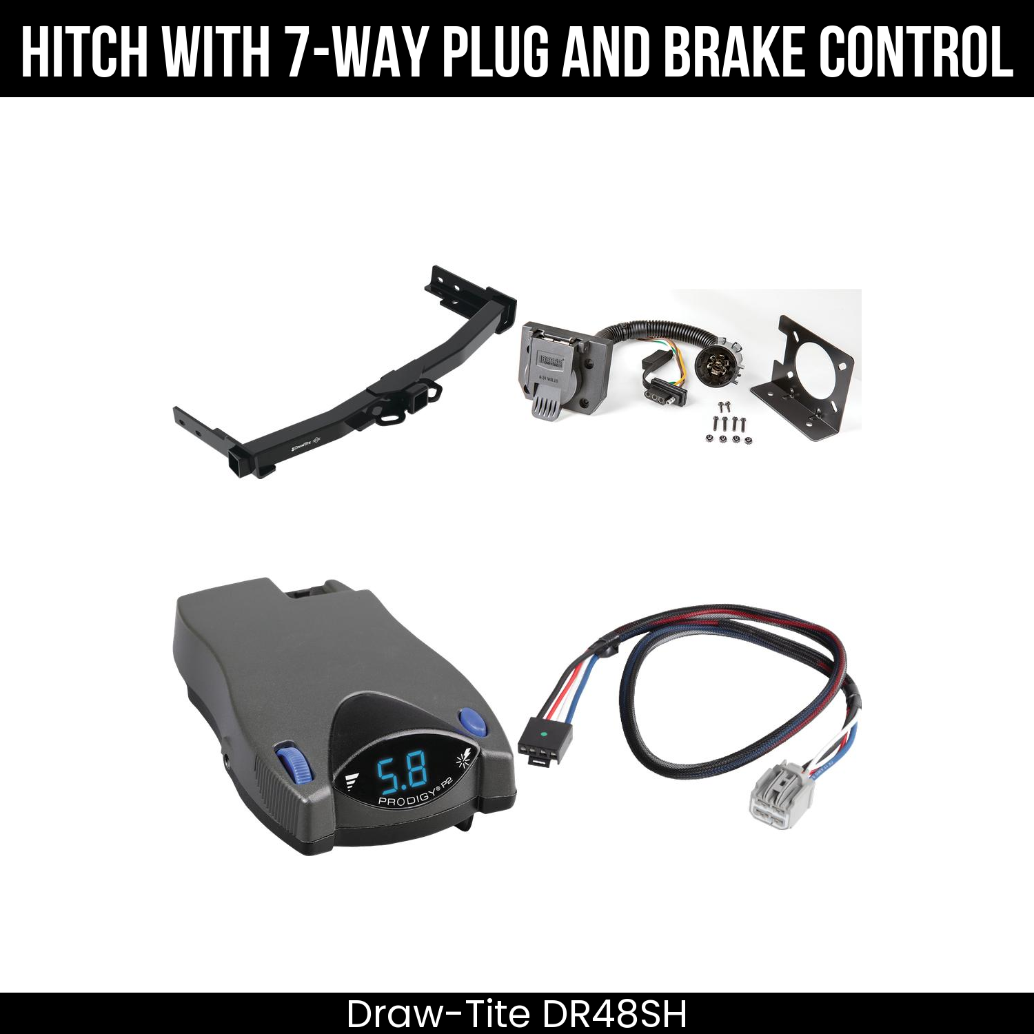 Trailer Hitch , 7-Way , Tekonsha Prodigy P2 Brake Control