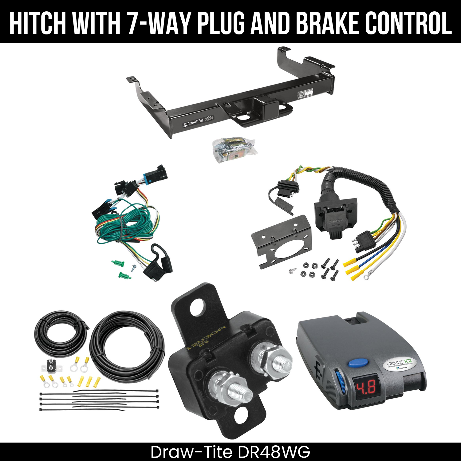 Trailer Hitch , 7-Way , Tekonsha Primus IQ Brake Control