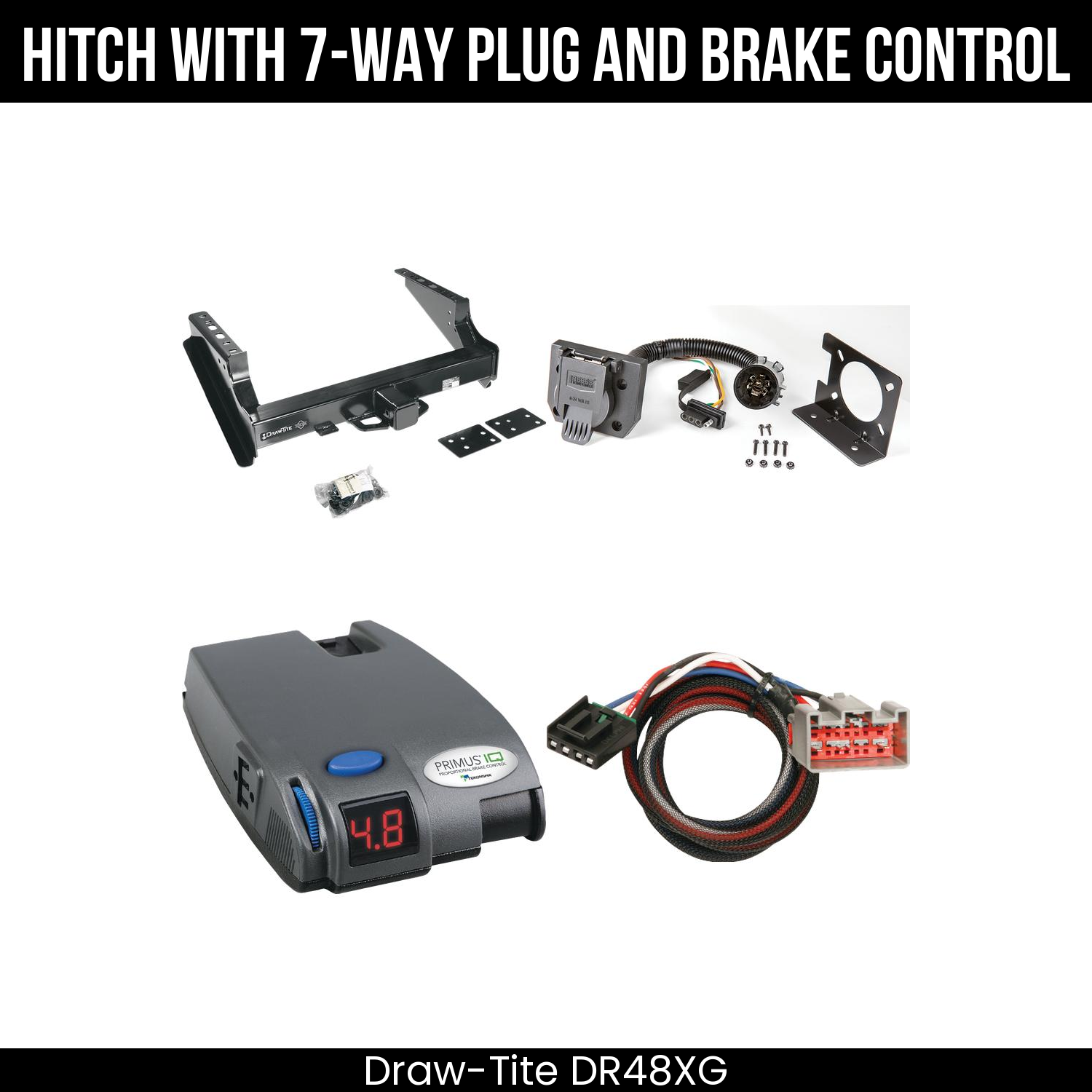Trailer Hitch , 7-Way , Tekonsha Primus IQ Brake Control
