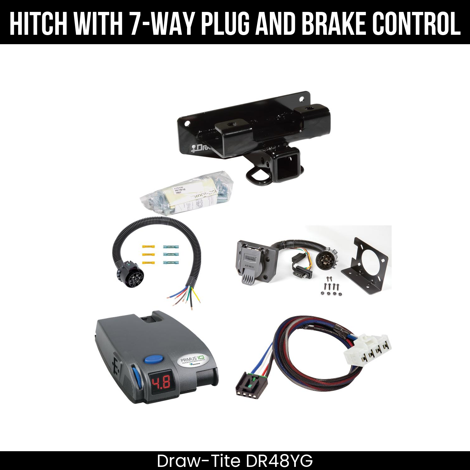 Trailer Hitch , 7-Way , Tekonsha Primus IQ Brake Control