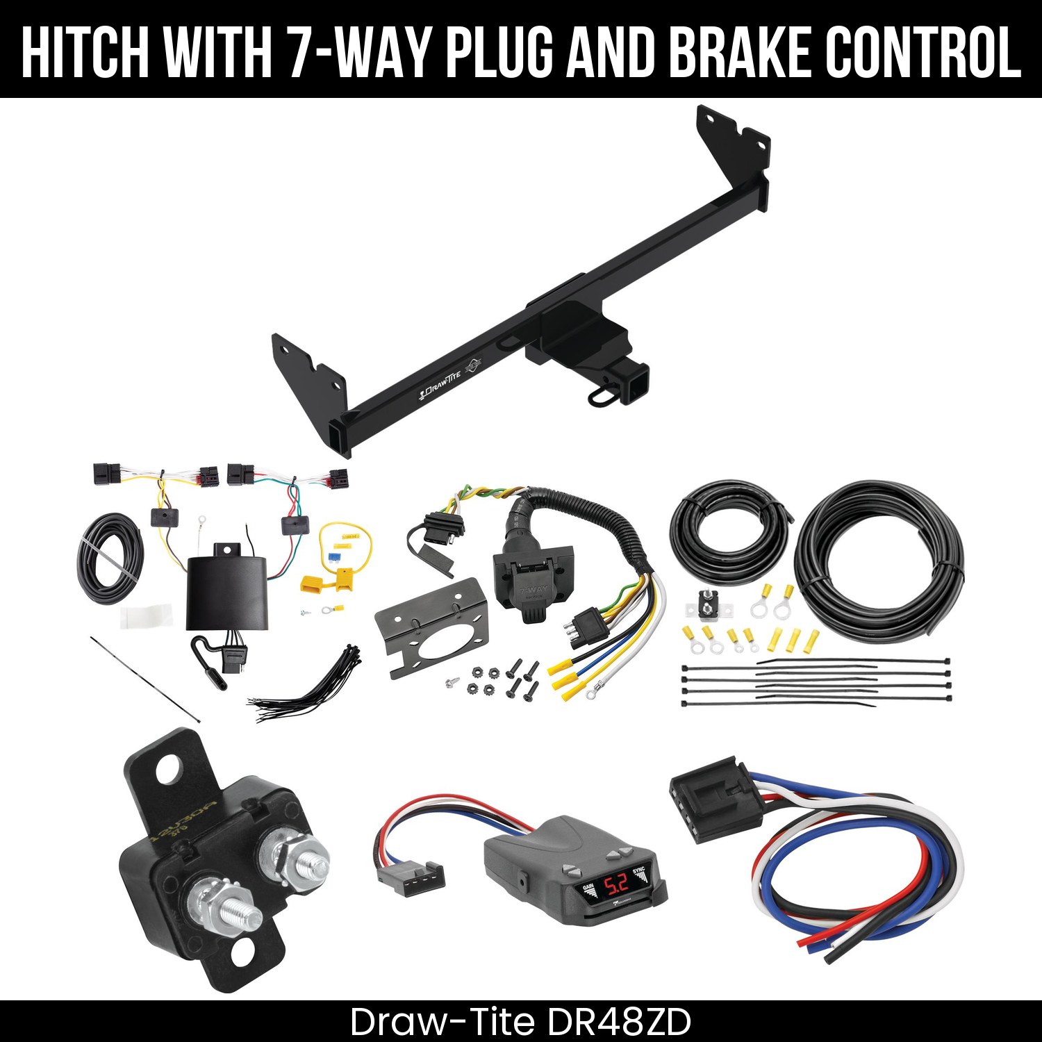 Trailer Hitch , 7-Way , Tekonsha Brakeman IV Brake Control