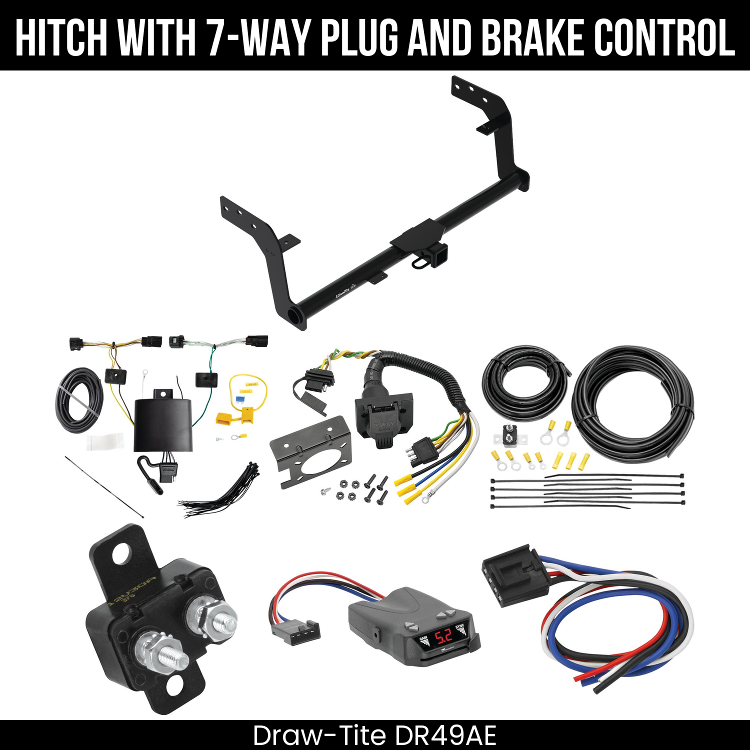 Trailer Hitch , 7-Way , Tekonsha Brakeman IV Brake Control