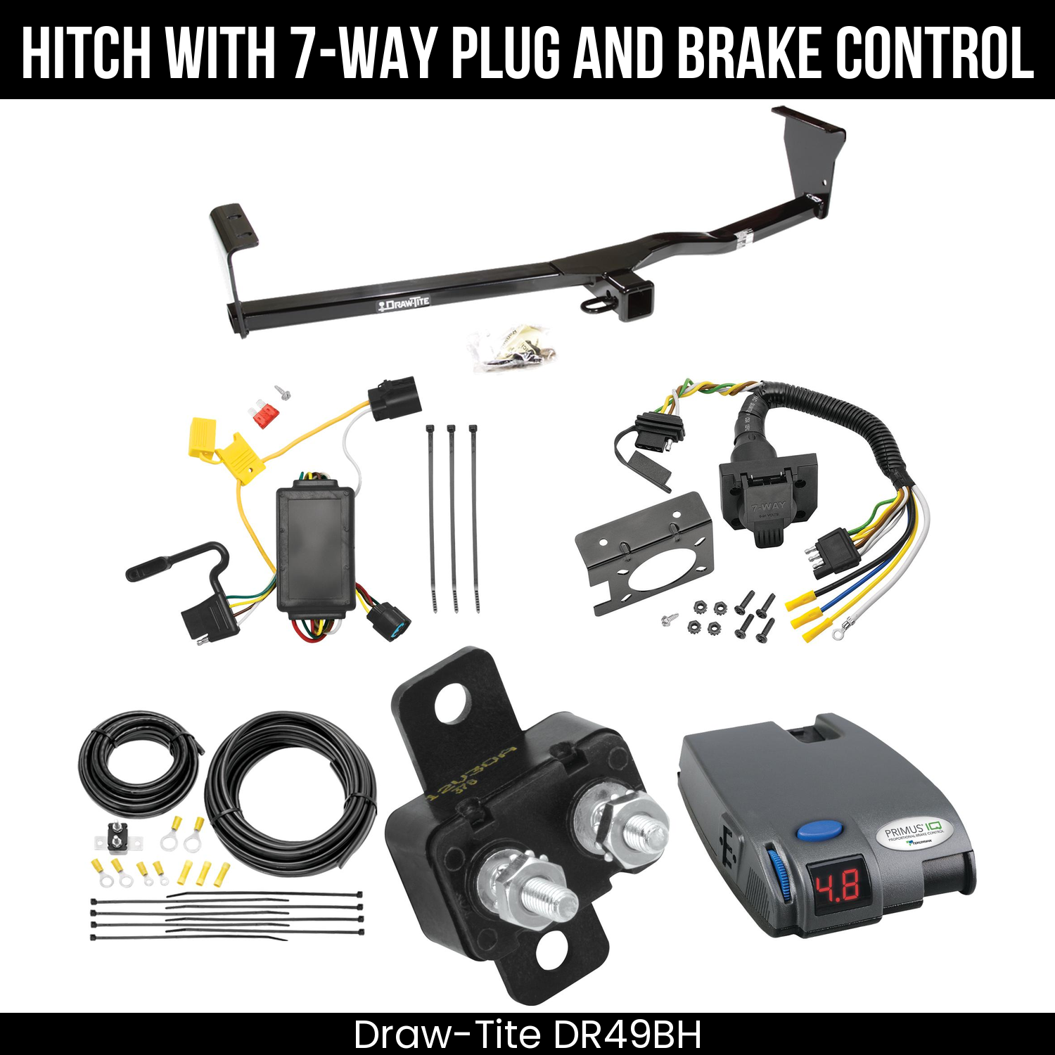 Trailer Hitch , 7-Way , Tekonsha Primus IQ Brake Control