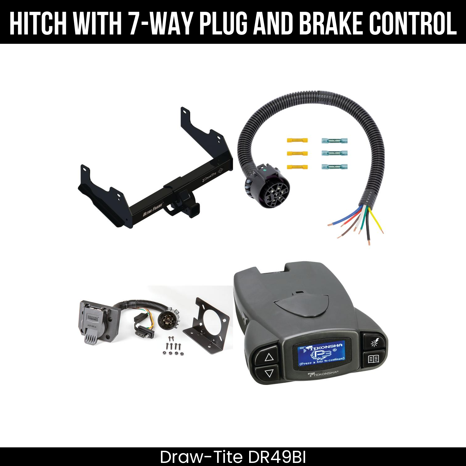 Trailer Hitch , 7-Way , Tekonsha Prodigy P3 Brake Control