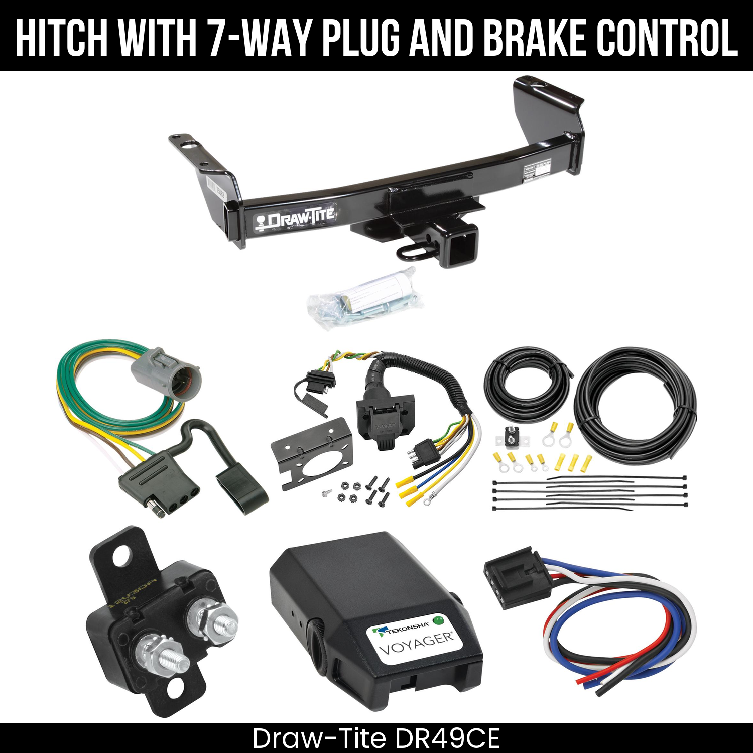Trailer Hitch , 7-Way , Tekonsha Voyager Brake Control