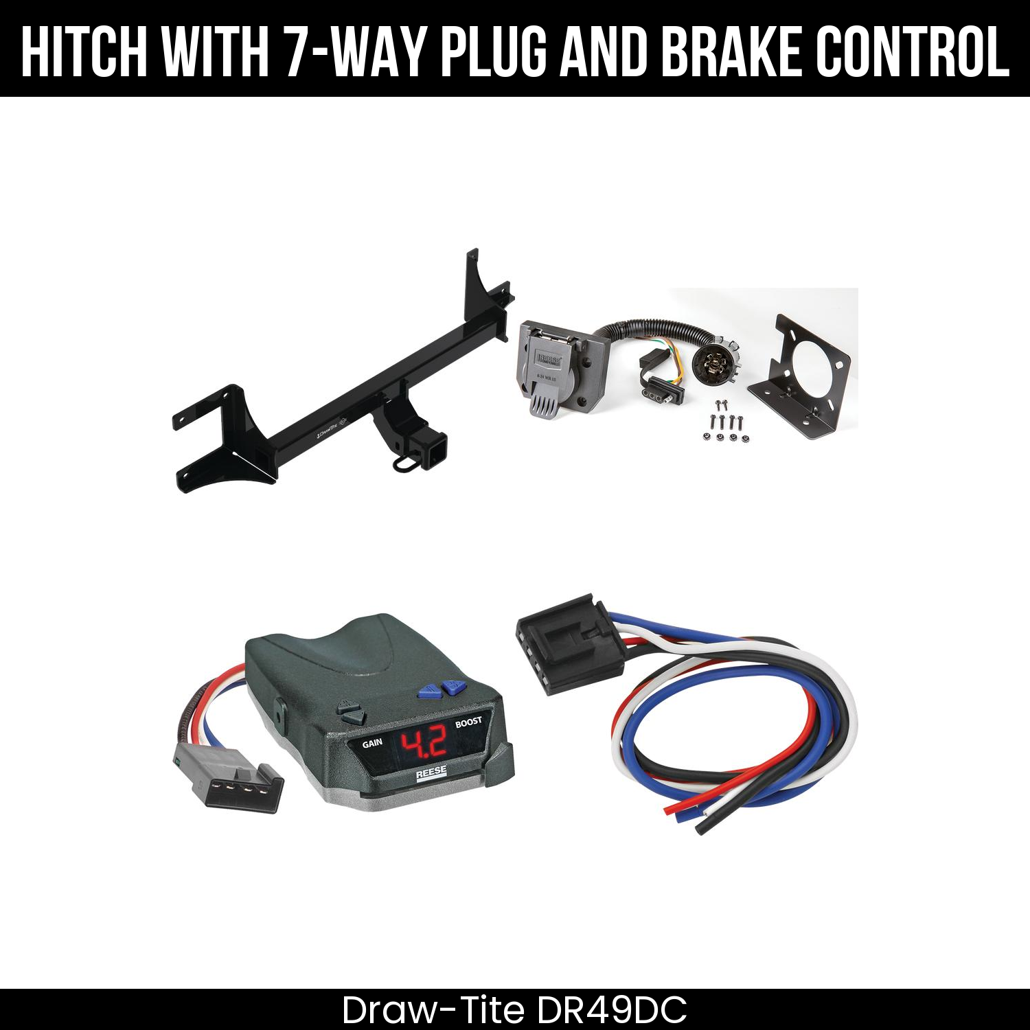 Trailer Hitch , 7-Way , Reese Brake EVN Control