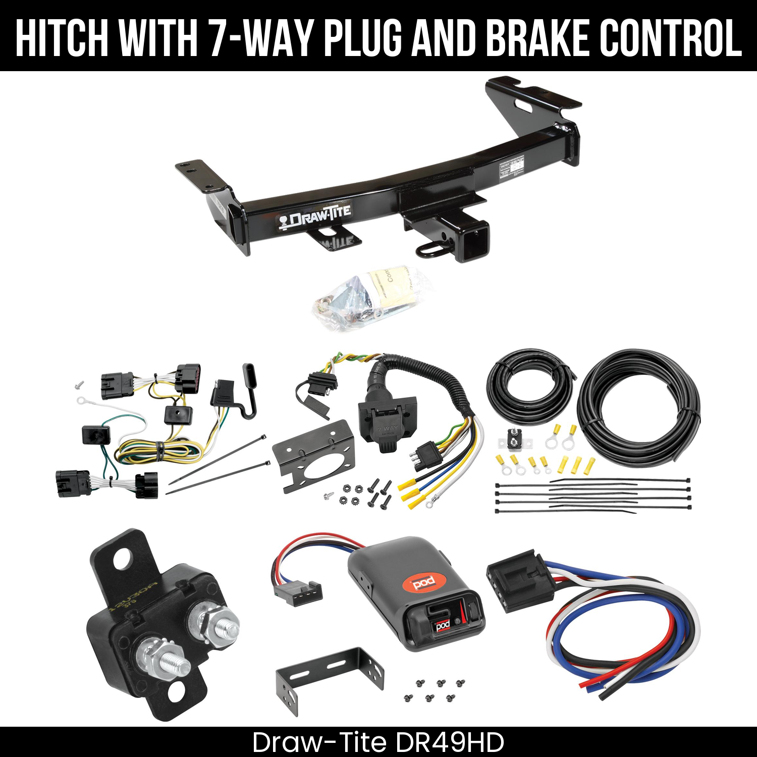 Trailer Hitch , 7-Way , Pro Series POD Brake Control