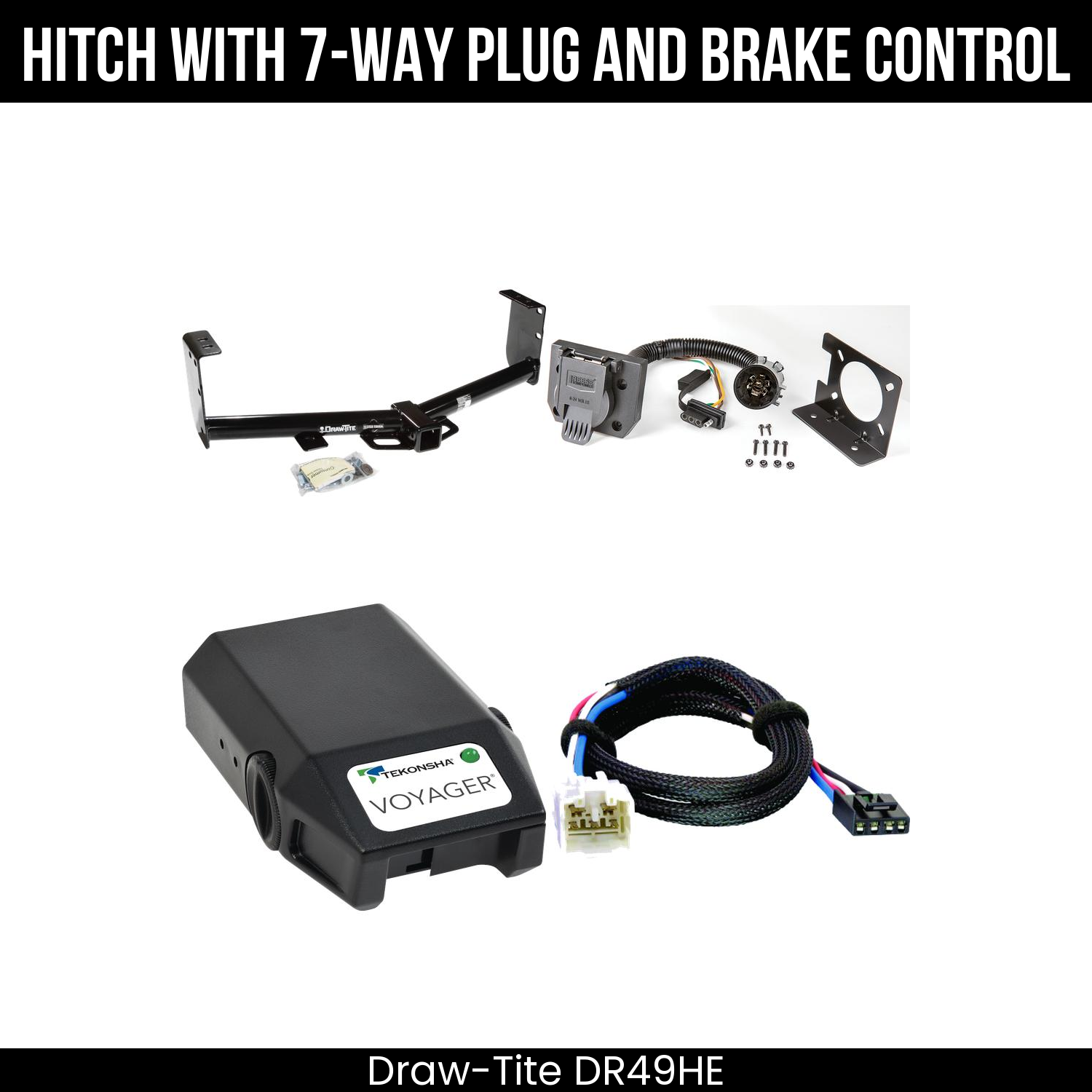 Trailer Hitch , 7-Way , Tekonsha Voyager Brake Control
