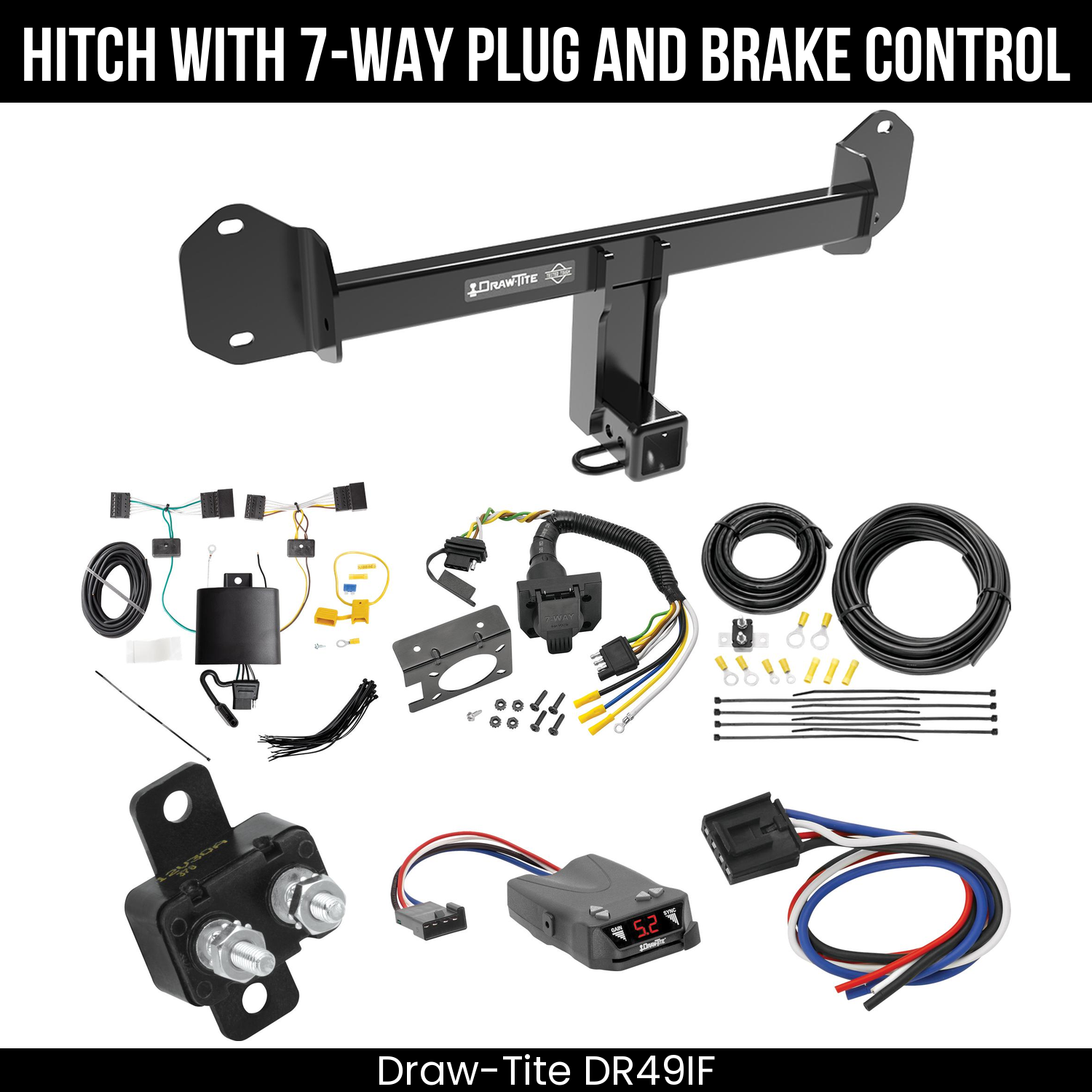 Trailer Hitch , 7-Way , Draw-Tite Activator IV Brake Control