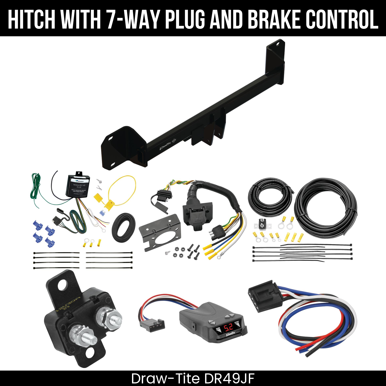 Trailer Hitch , 7-Way , Draw-Tite Activator IV Brake Control