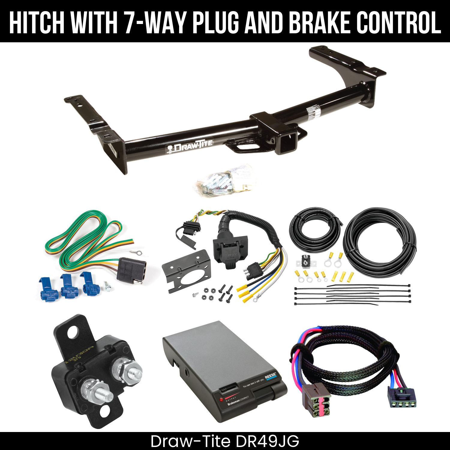 Trailer Hitch , 7-Way , Reese Brakeman Brake Control