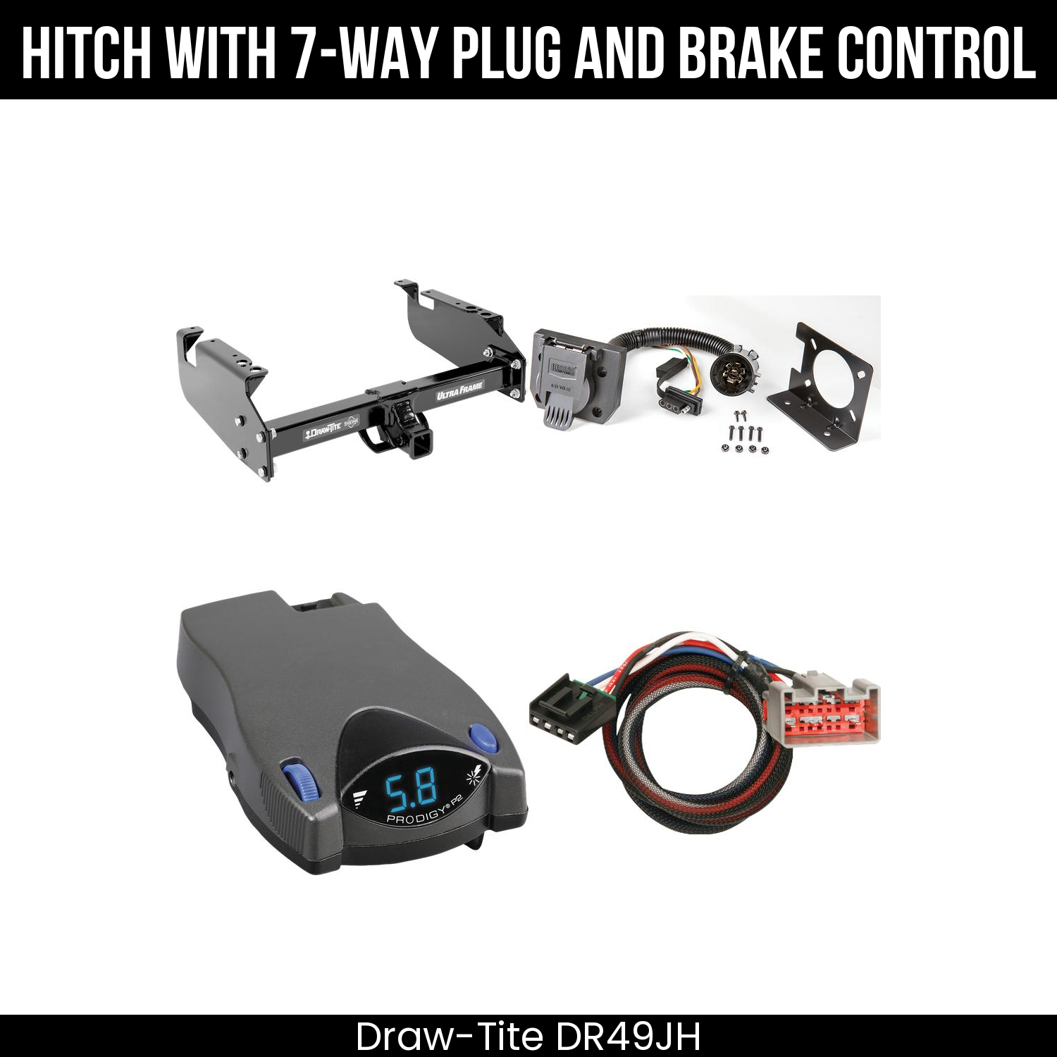 Trailer Hitch , 7-Way , Tekonsha Prodigy P2 Brake Control
