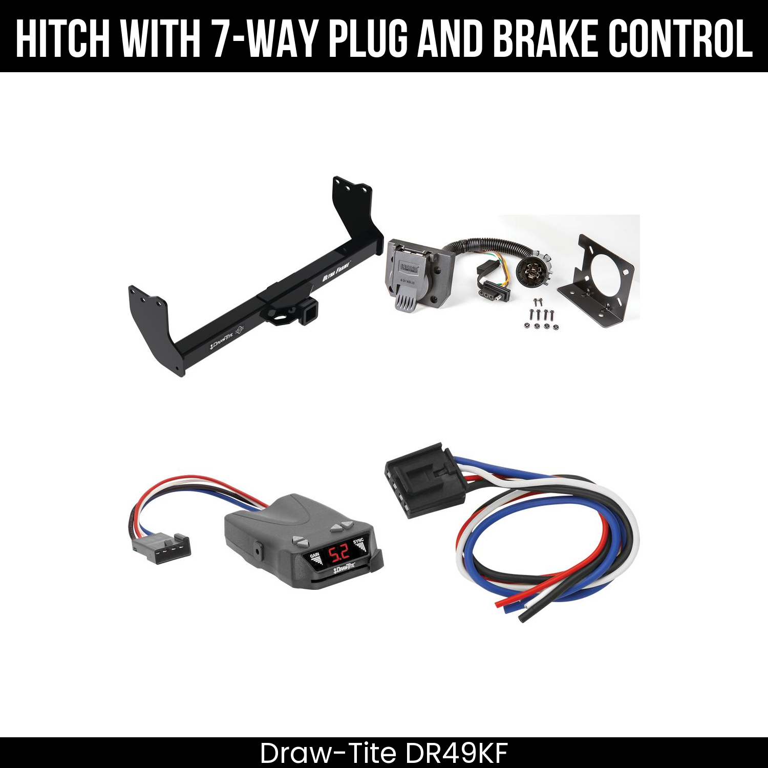 Trailer Hitch , 7-Way , Draw-Tite Activator IV Brake Control