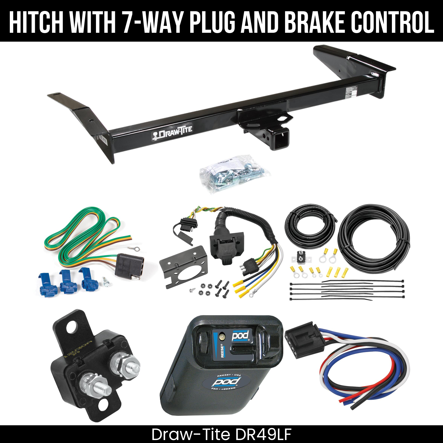 Trailer Hitch , 7-Way , Reese POD Brake Control