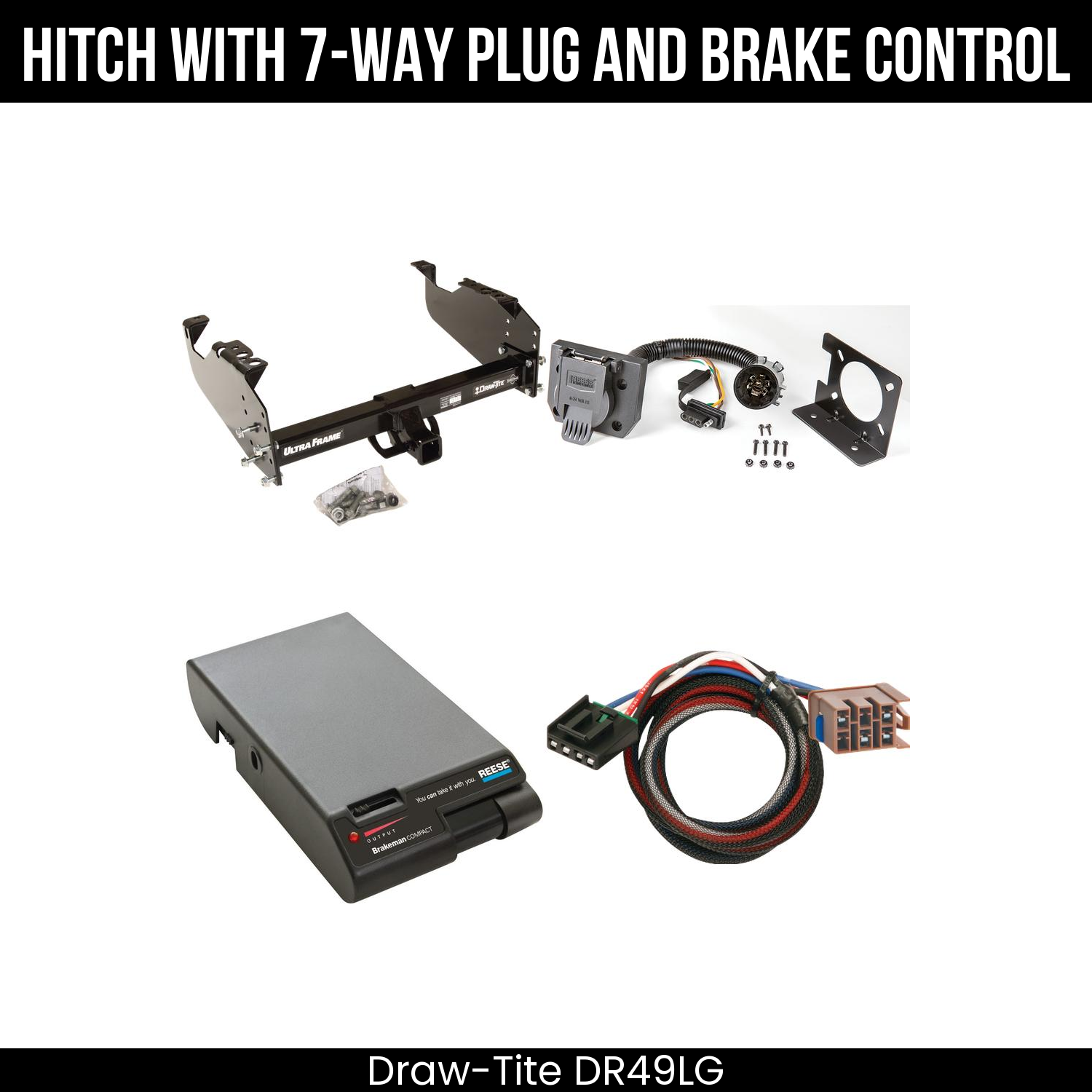 Trailer Hitch , 7-Way , Reese Brakeman Brake Control