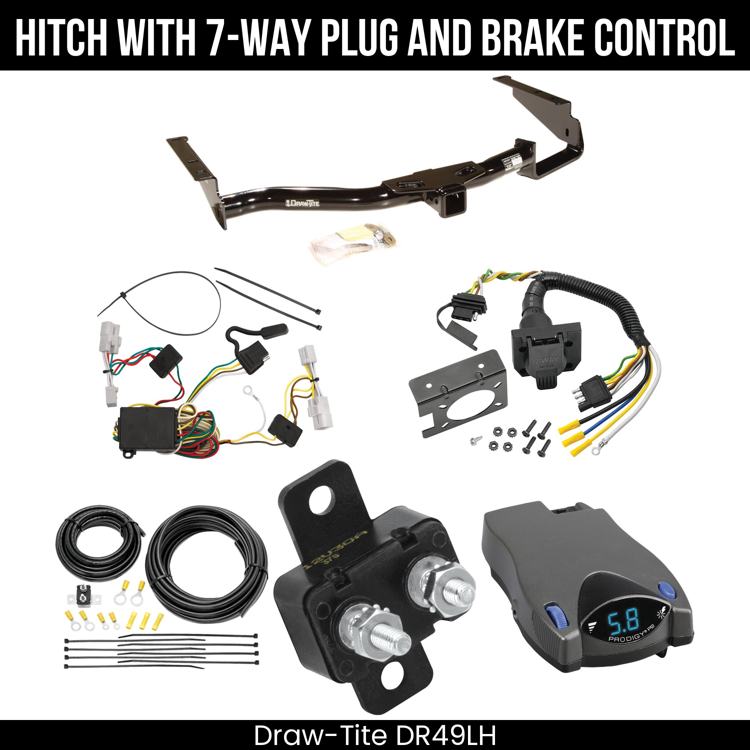 Trailer Hitch , 7-Way , Tekonsha Prodigy P2 Brake Control