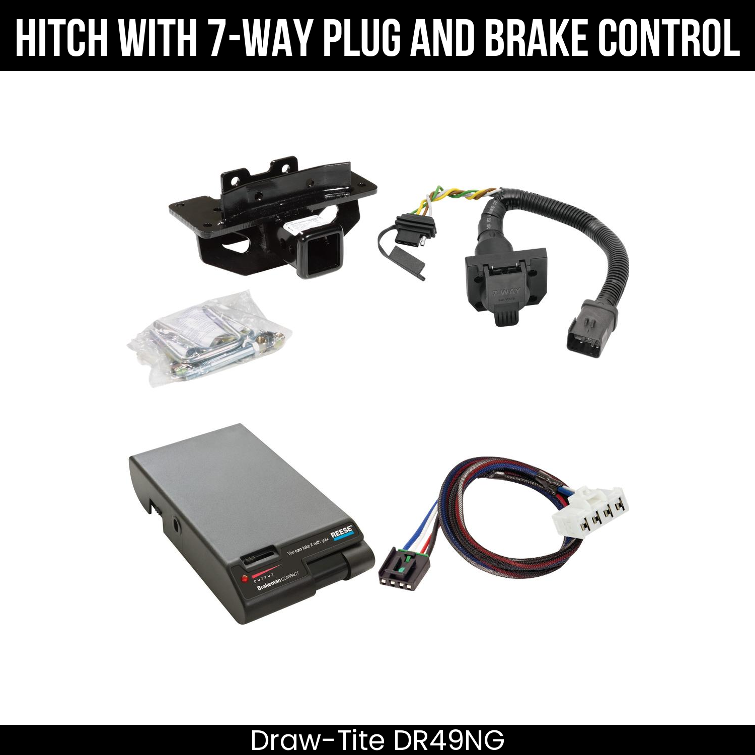 Trailer Hitch , 7-Way , Reese Brakeman Brake Control