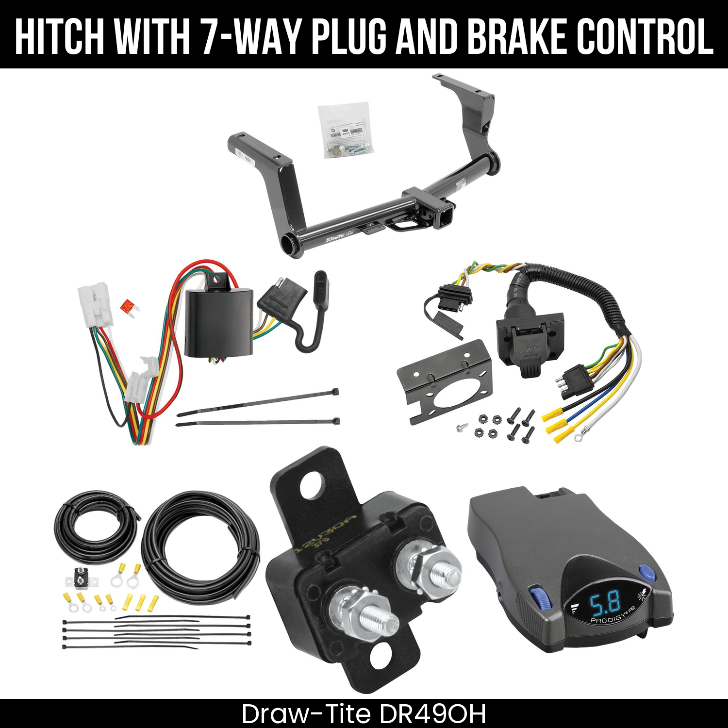 Trailer Hitch , 7-Way , Tekonsha Prodigy P2 Brake Control