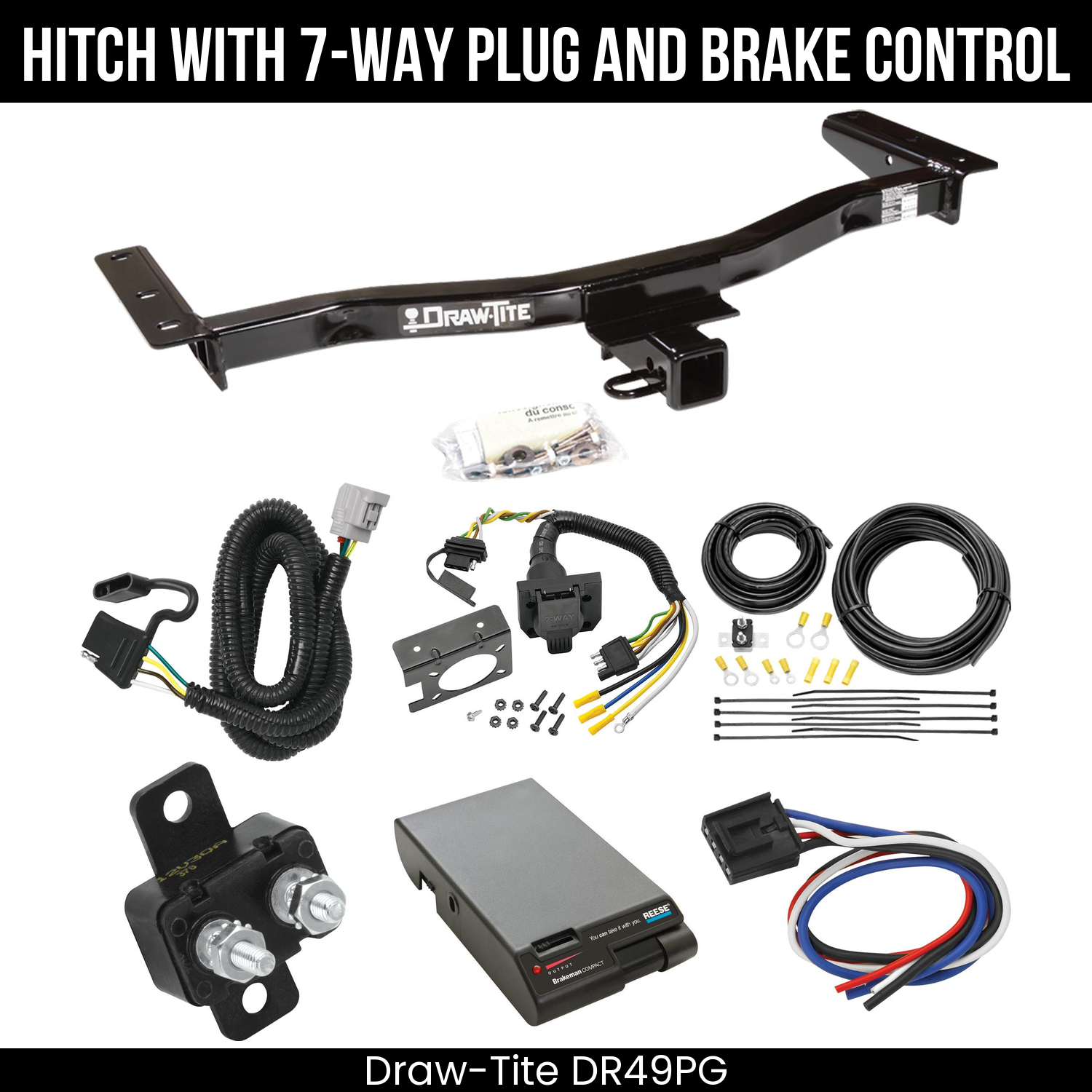 Trailer Hitch , 7-Way , Reese Brakeman Brake Control