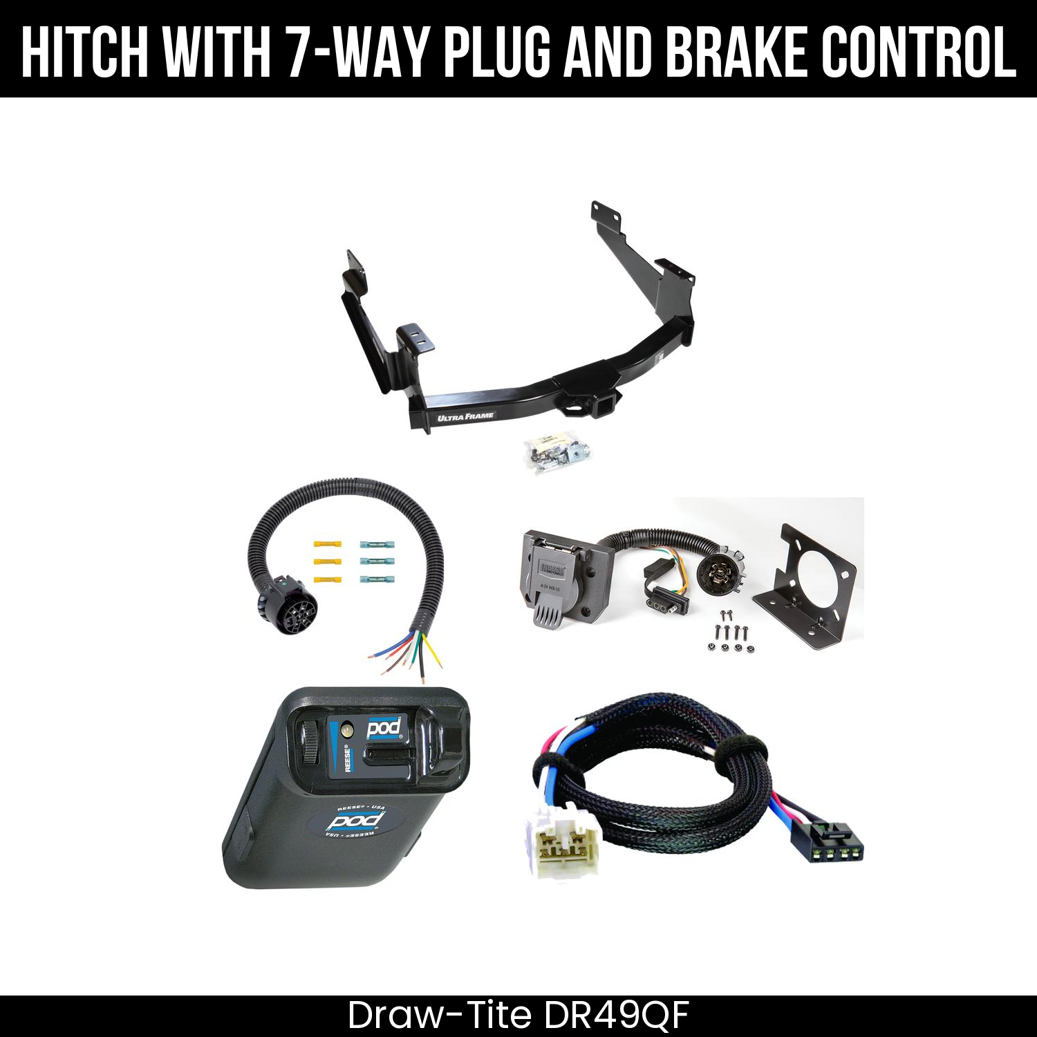 Trailer Hitch , 7-Way , Reese POD Brake Control