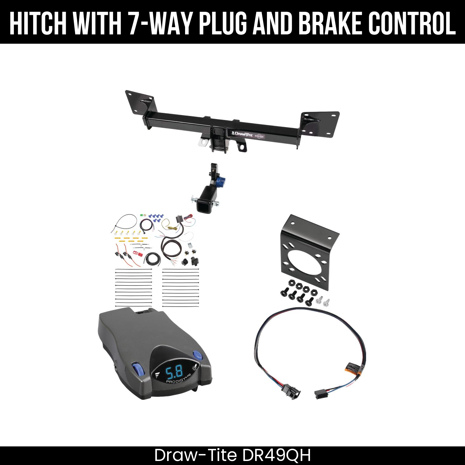Trailer Hitch , 7-Way , Tekonsha Prodigy P2 Brake Control