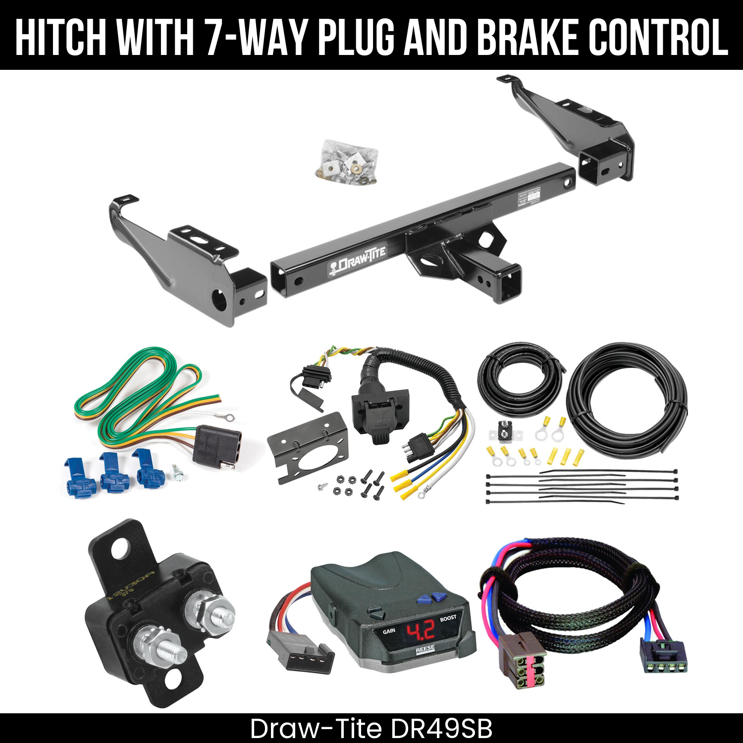 Trailer Hitch , 7-Way , Reese Brake EVN Control