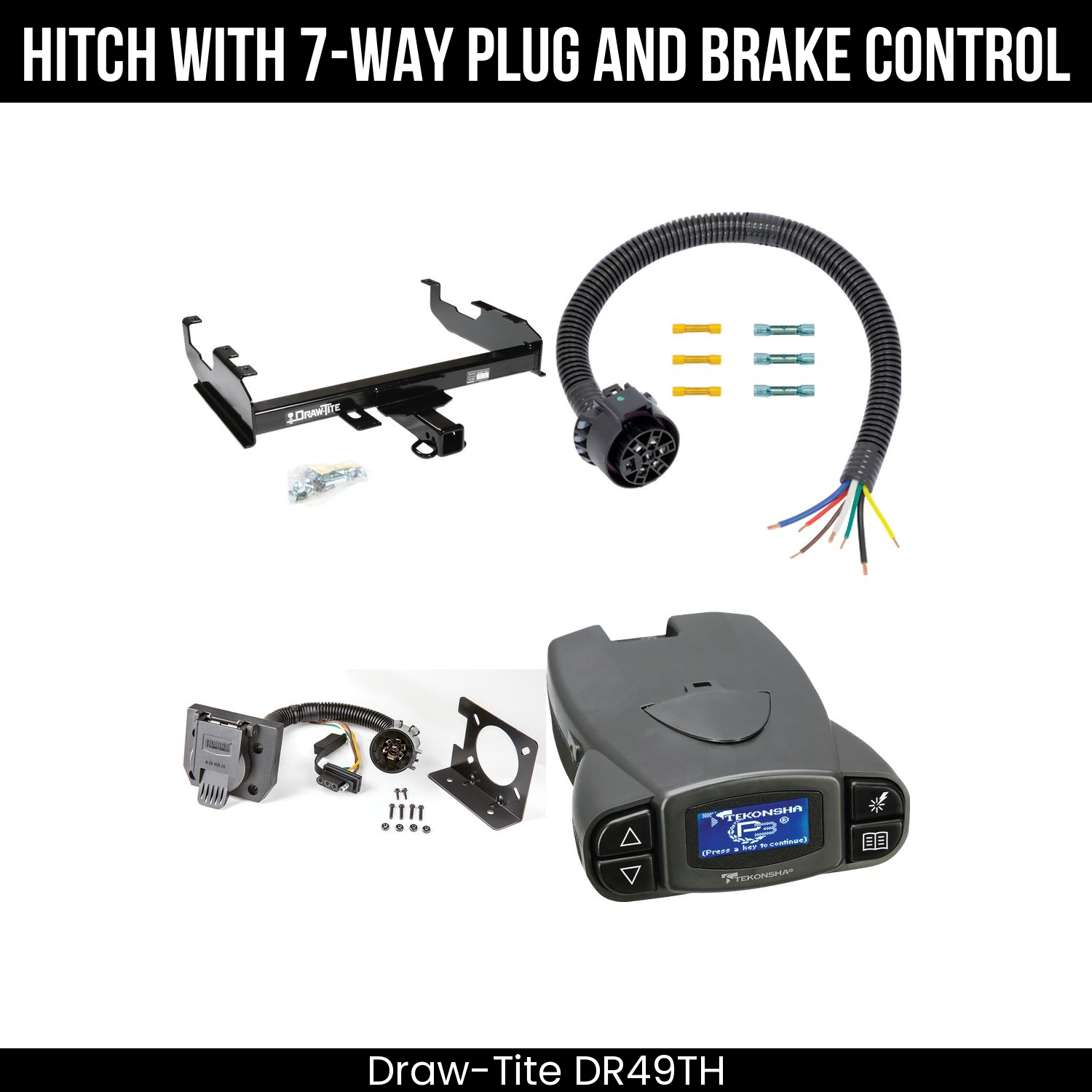 Trailer Hitch , 7-Way , Tekonsha Prodigy P3 Brake Control