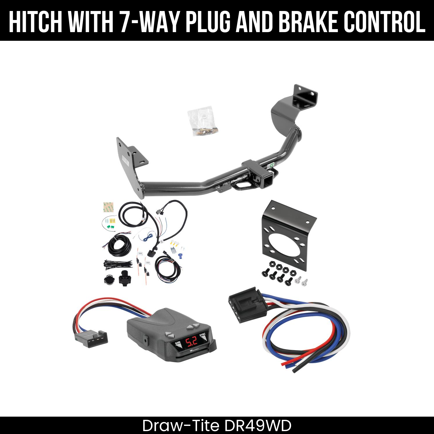 Trailer Hitch , 7-Way , Tekonsha Brakeman IV Brake Control