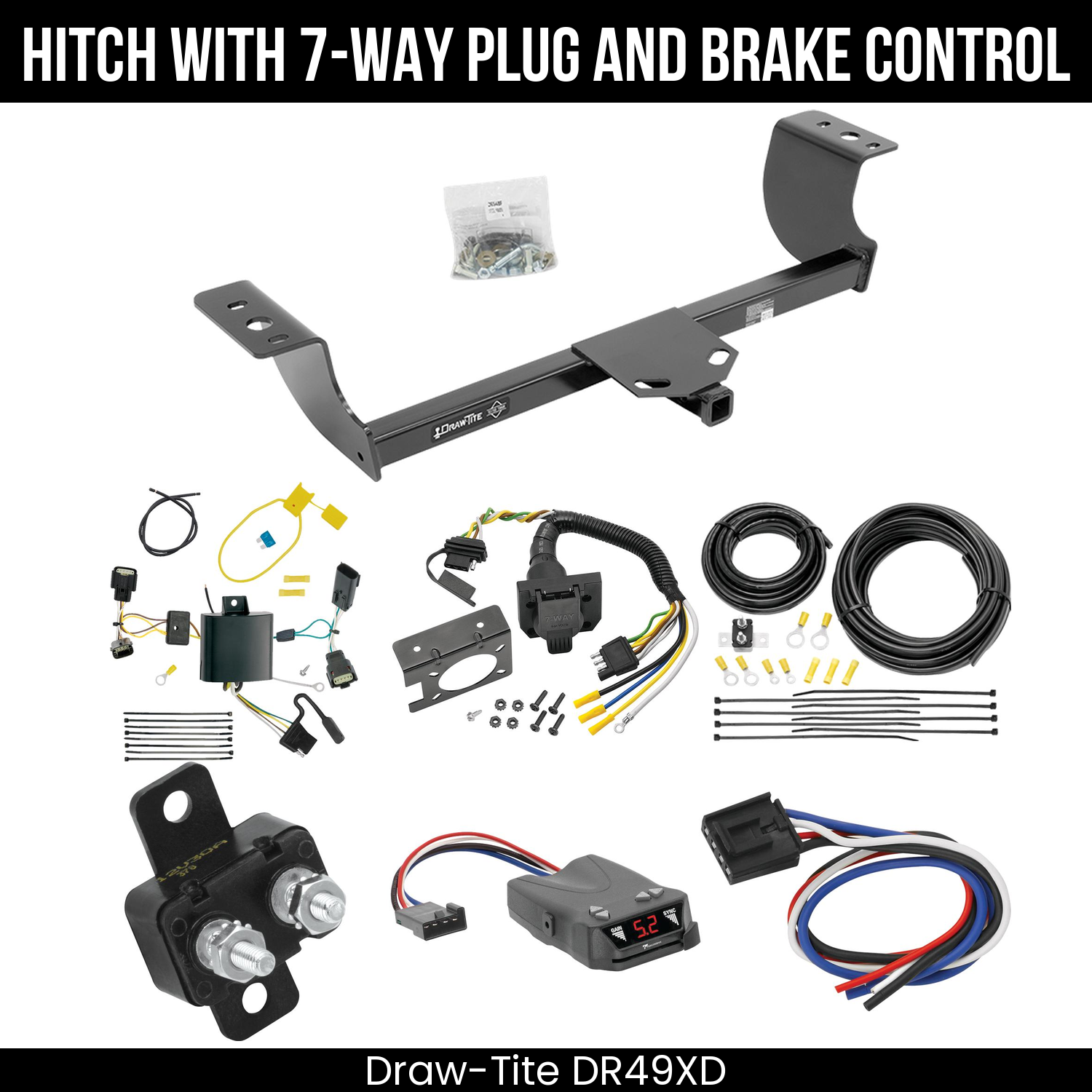 Trailer Hitch , 7-Way , Tekonsha Brakeman IV Brake Control