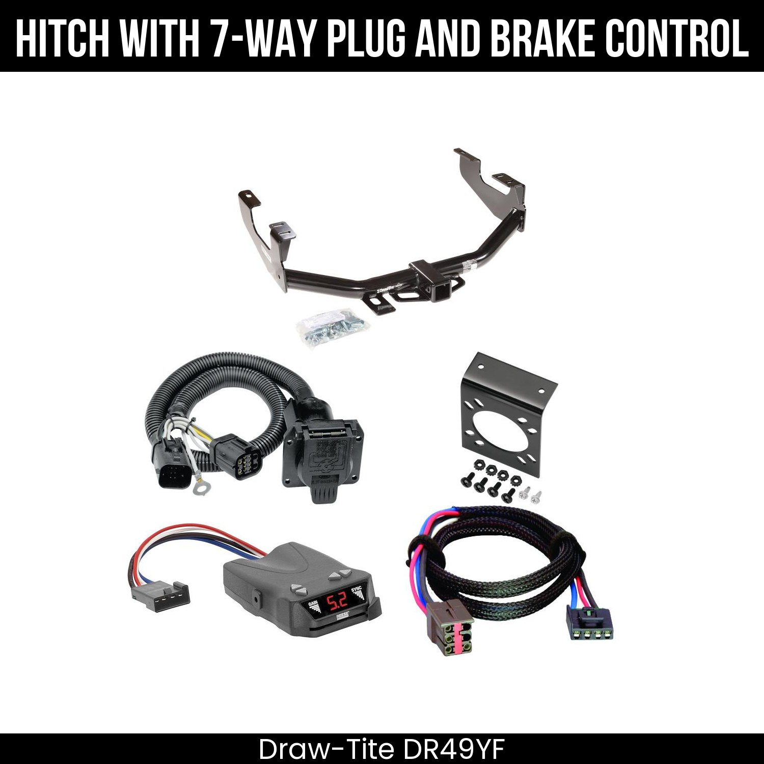 Trailer Hitch , 7-Way , Reese Brakeman IV Brake Control