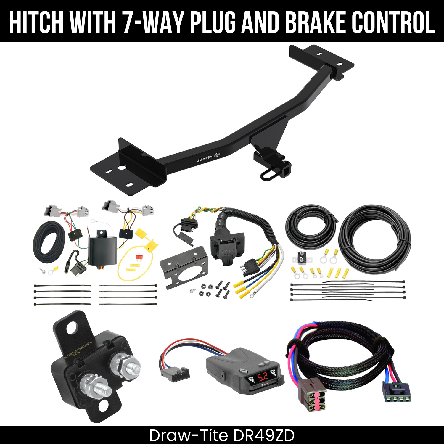 Trailer Hitch , 7-Way , Tekonsha Brakeman IV Brake Control