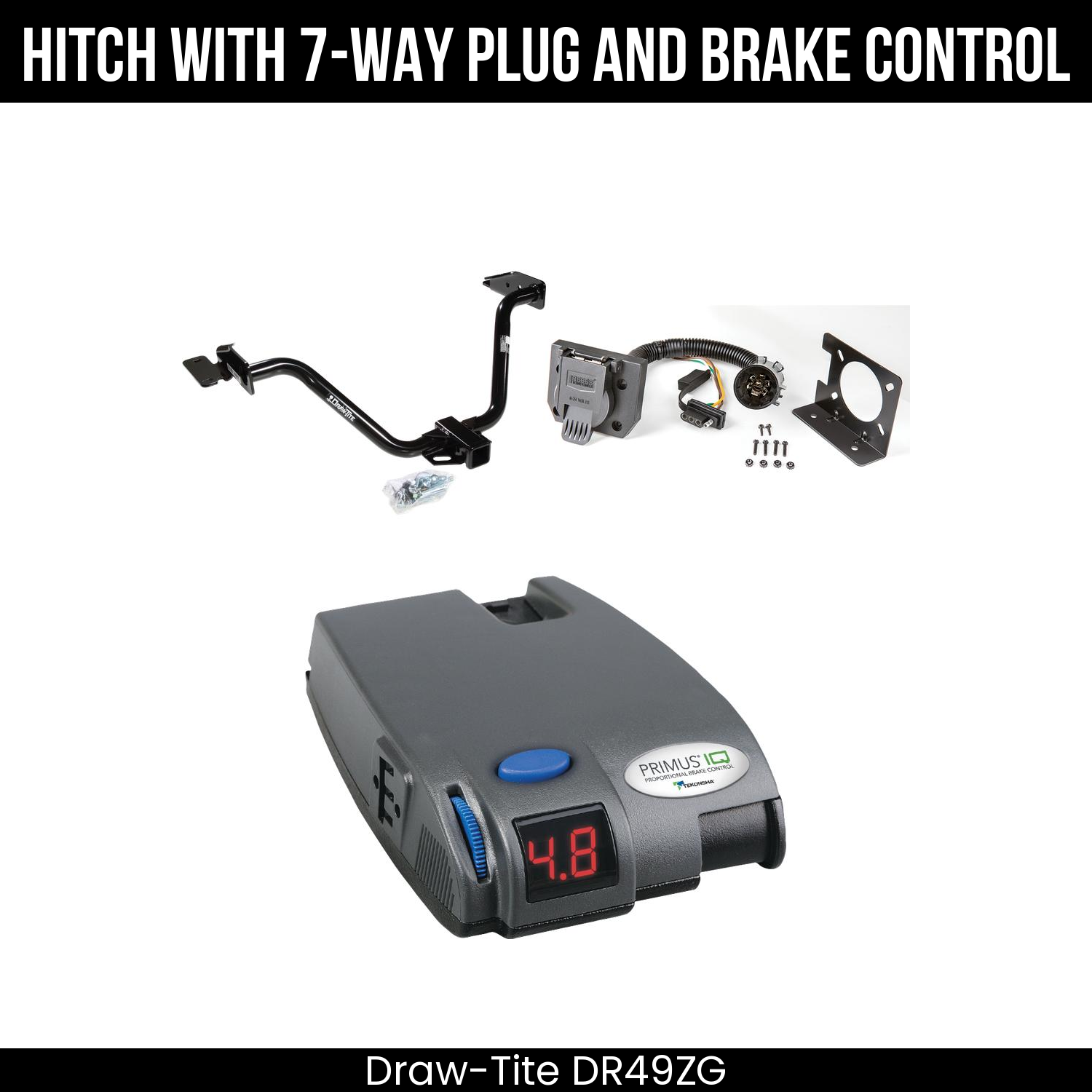 Trailer Hitch , 7-Way , Tekonsha Primus IQ Brake Control