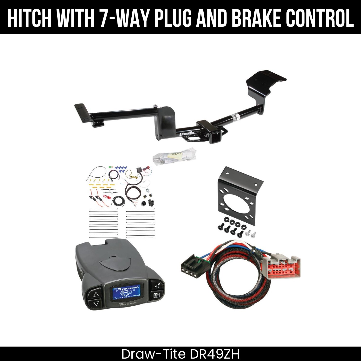 Trailer Hitch , 7-Way , Tekonsha Prodigy P3 Brake Control