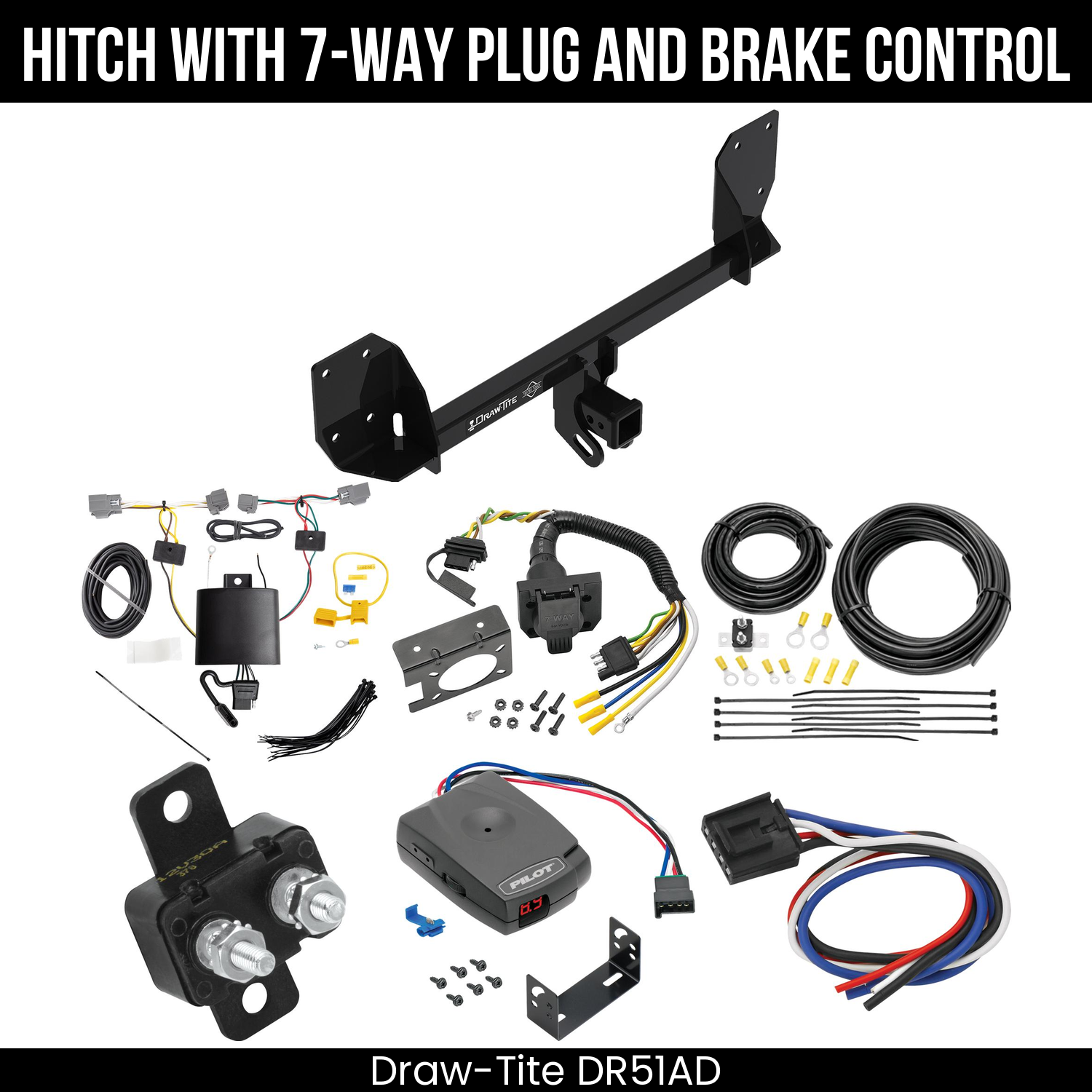 Trailer Hitch , 7-Way , Pro Series Pilot Brake Control