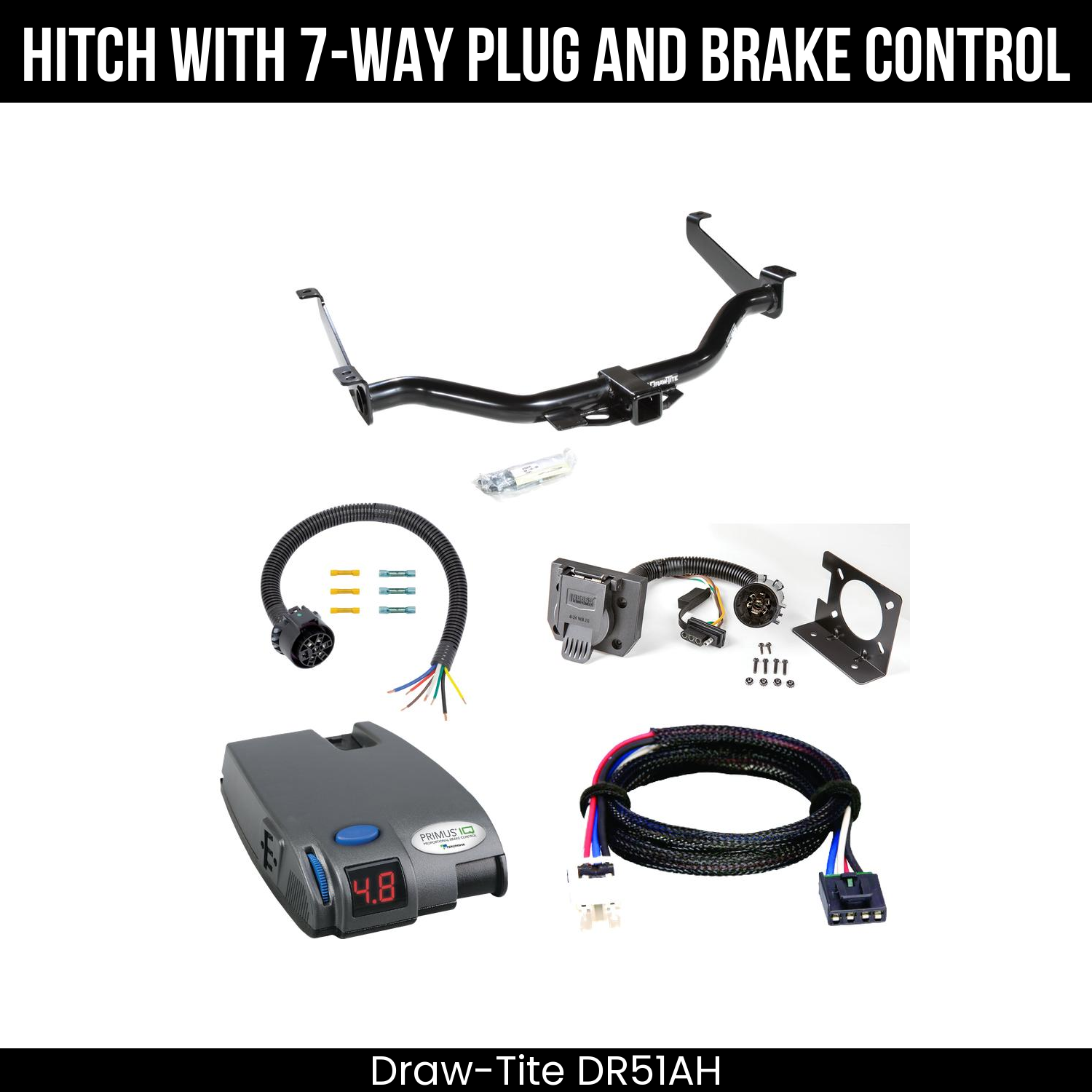 Trailer Hitch , 7-Way , Tekonsha Primus IQ Brake Control