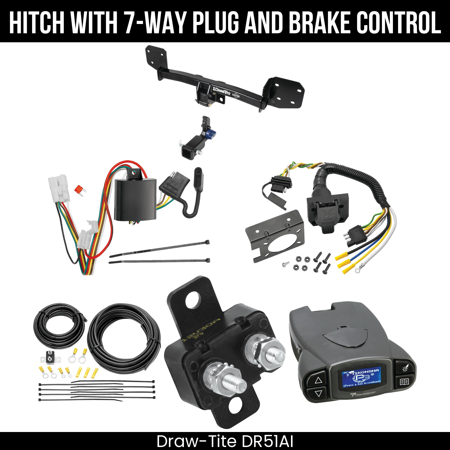 Trailer Hitch , 7-Way , Tekonsha Prodigy P3 Brake Control