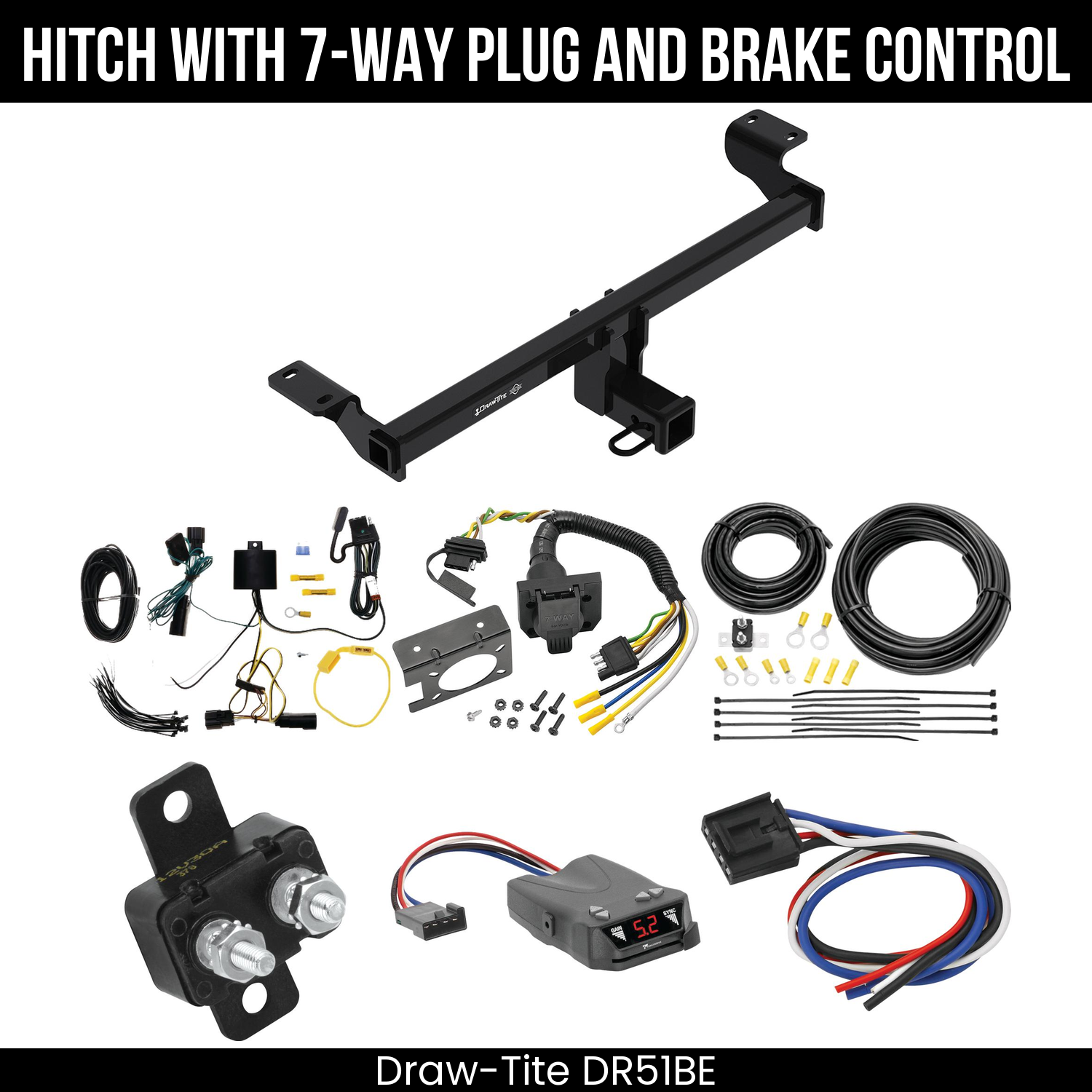 Trailer Hitch , 7-Way , Tekonsha Brakeman IV Brake Control