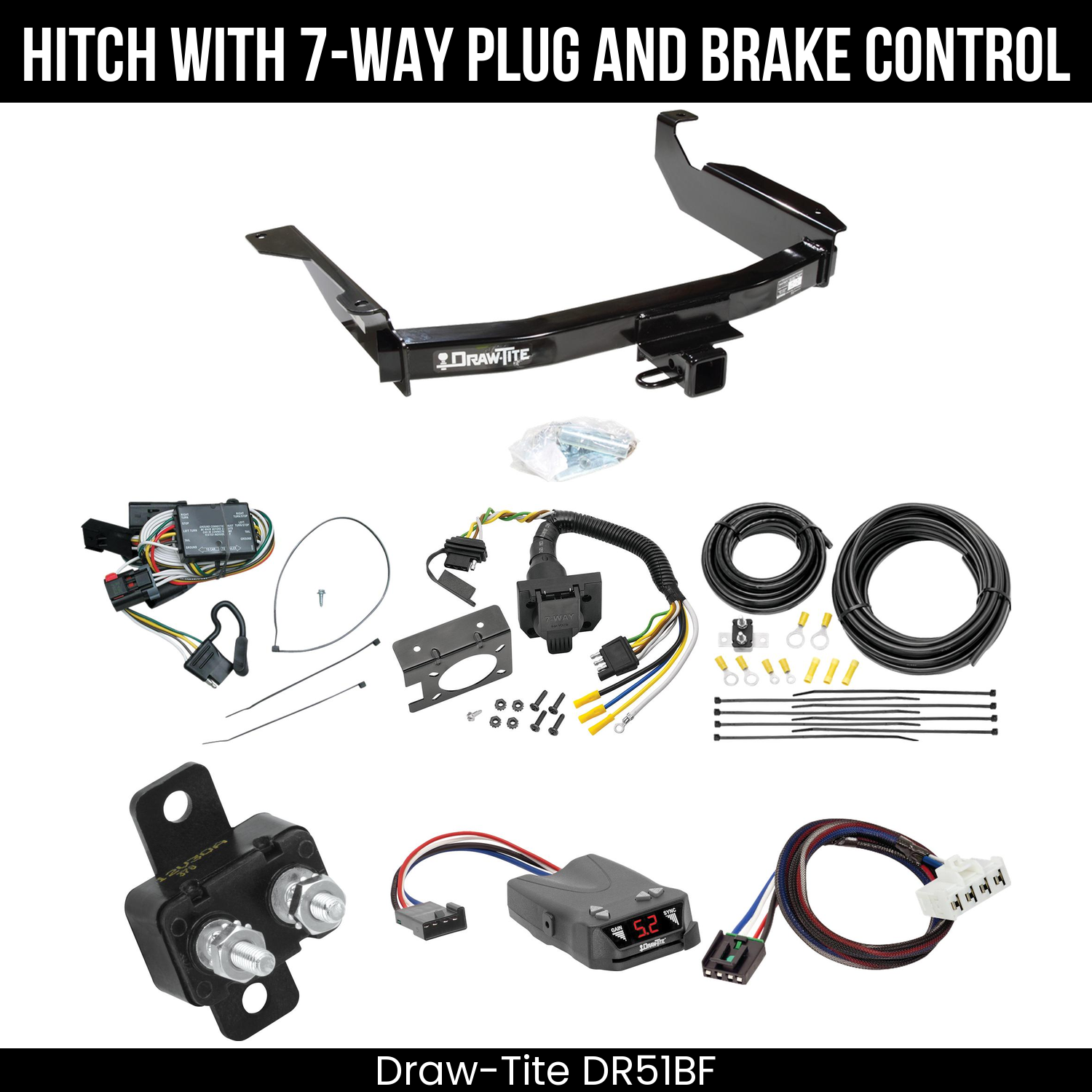 Trailer Hitch , 7-Way , Draw-Tite Activator IV Brake Control