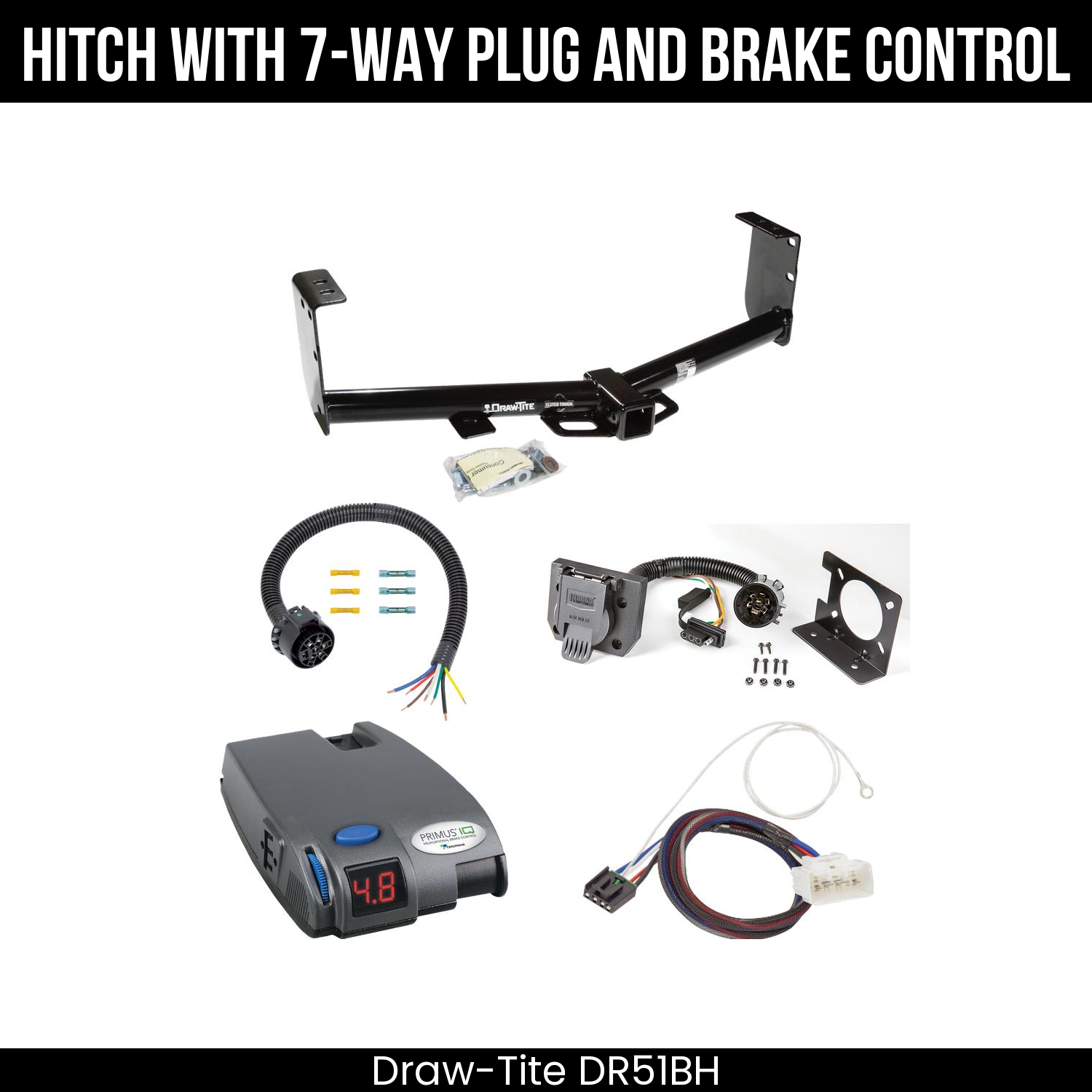 Trailer Hitch , 7-Way , Tekonsha Primus IQ Brake Control