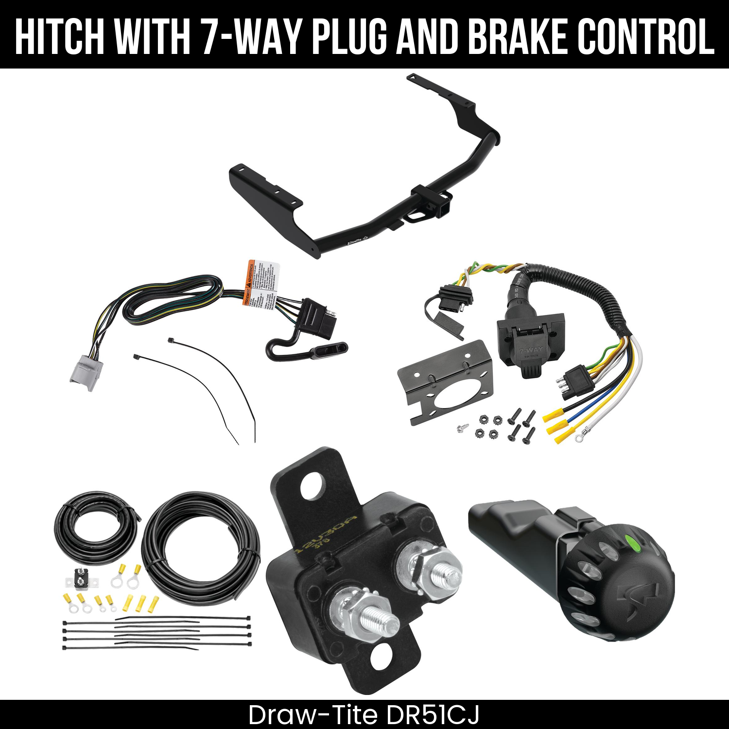 Trailer Hitch , 7-Way , Tekonsha Voyager iD Smart Brake Control