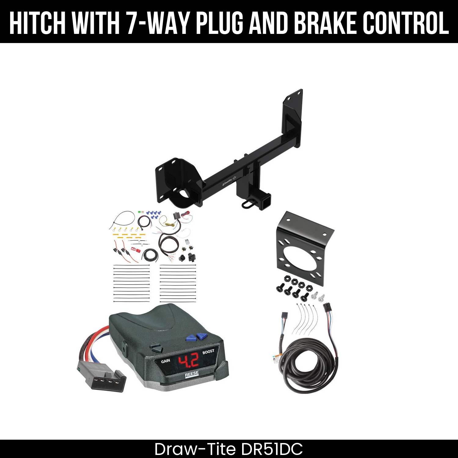 Trailer Hitch , 7-Way , Reese Brake EVN Control