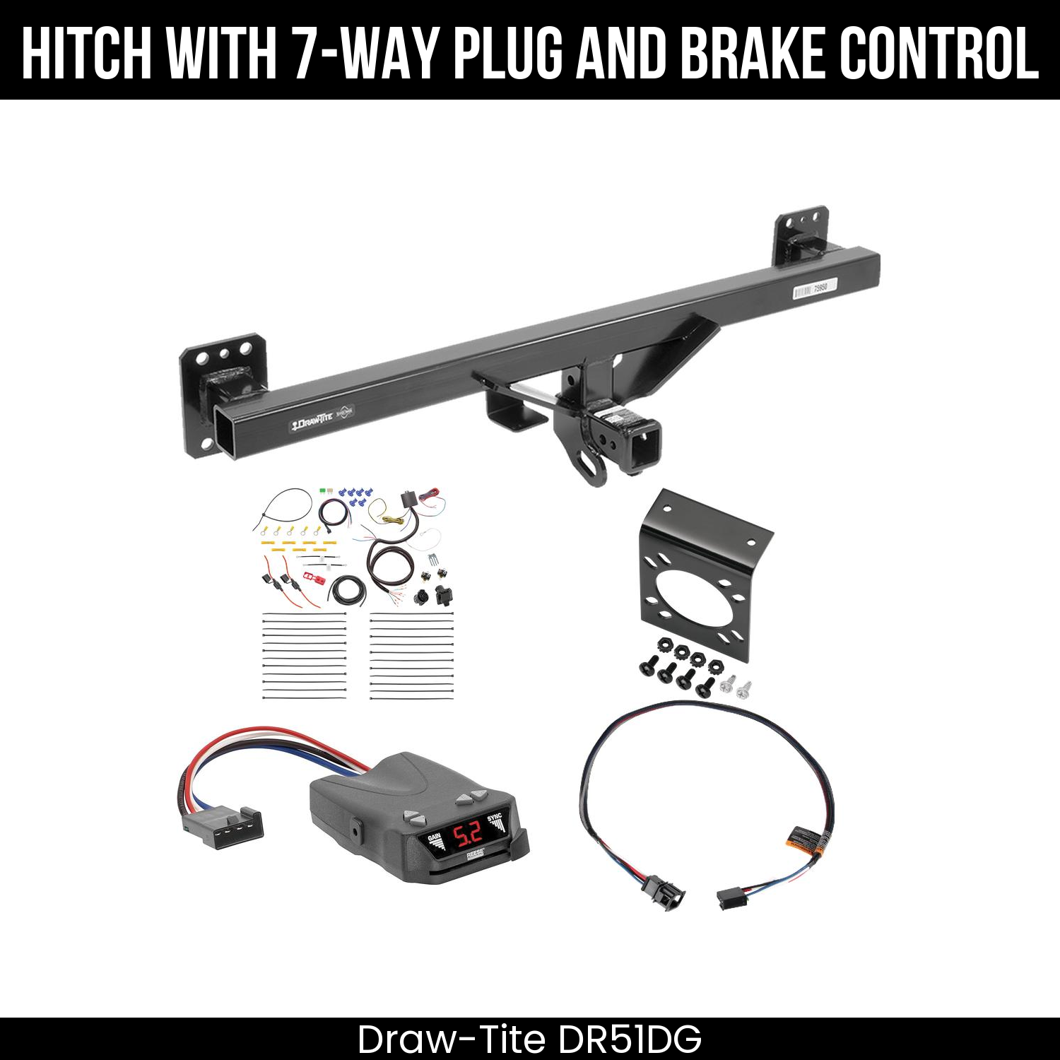 Trailer Hitch , 7-Way , Reese Brakeman IV Brake Control