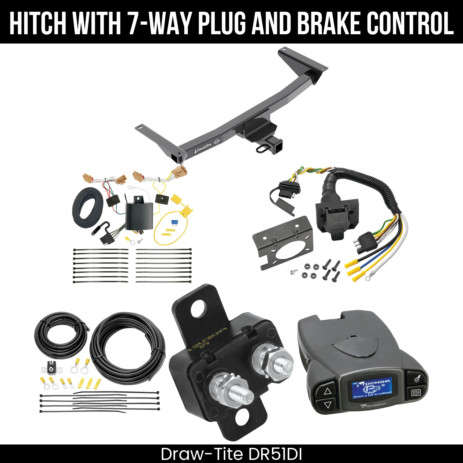 Trailer Hitch , 7-Way , Tekonsha Prodigy P3 Brake Control