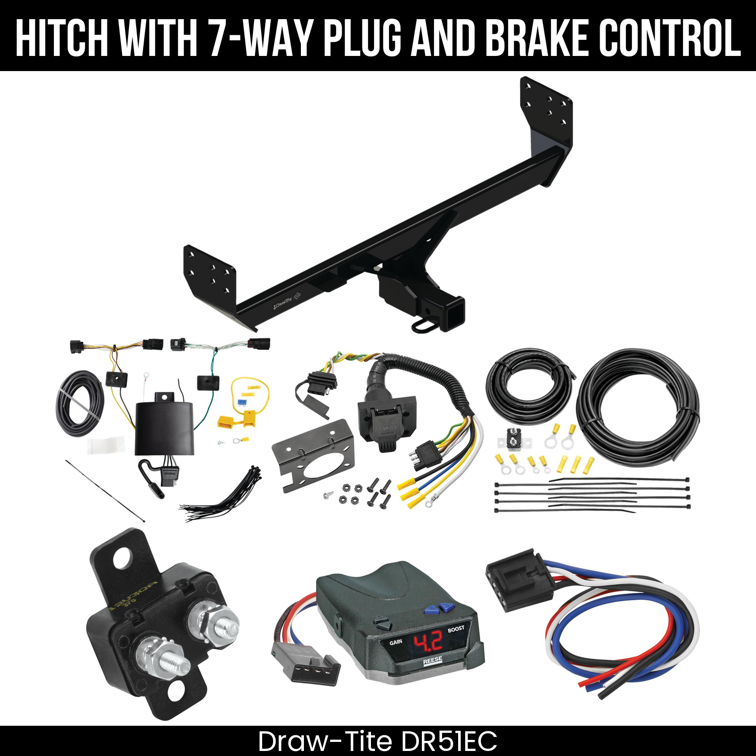 Trailer Hitch , 7-Way , Reese Brake EVN Control