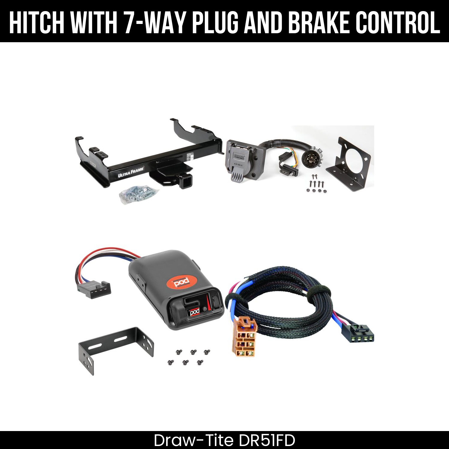 Trailer Hitch , 7-Way , Pro Series POD Brake Control