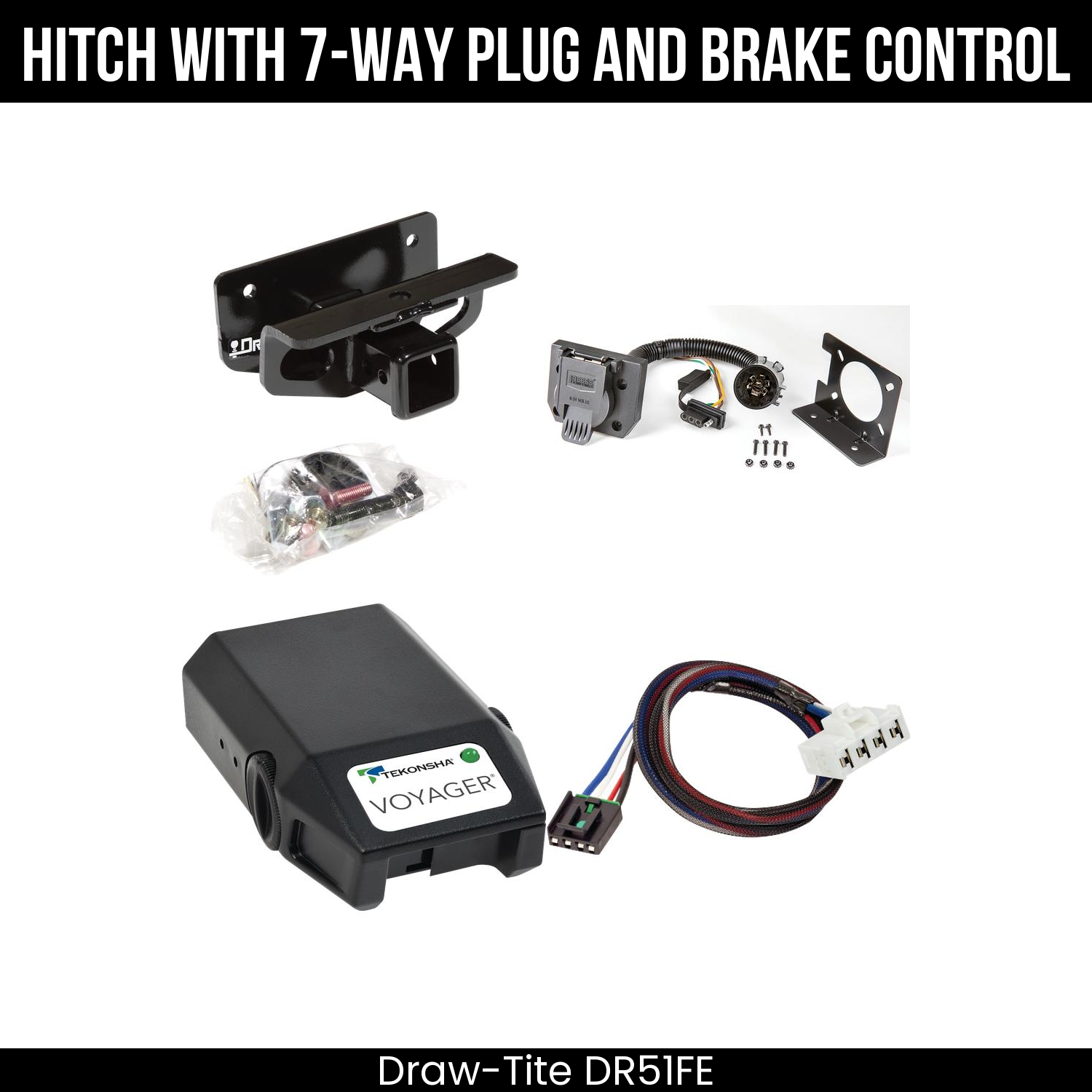 Trailer Hitch , 7-Way , Tekonsha Voyager Brake Control