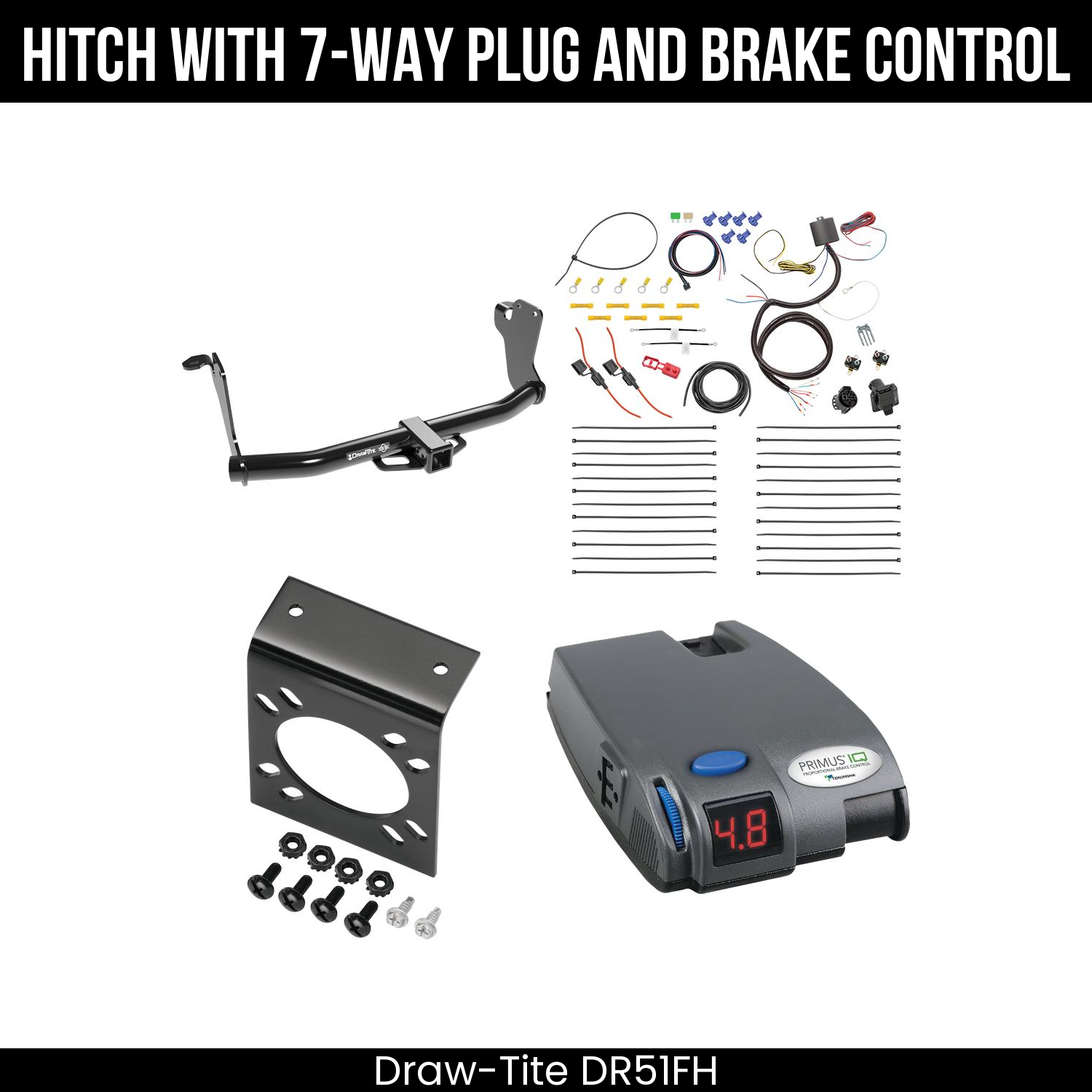 Trailer Hitch , 7-Way , Tekonsha Primus IQ Brake Control